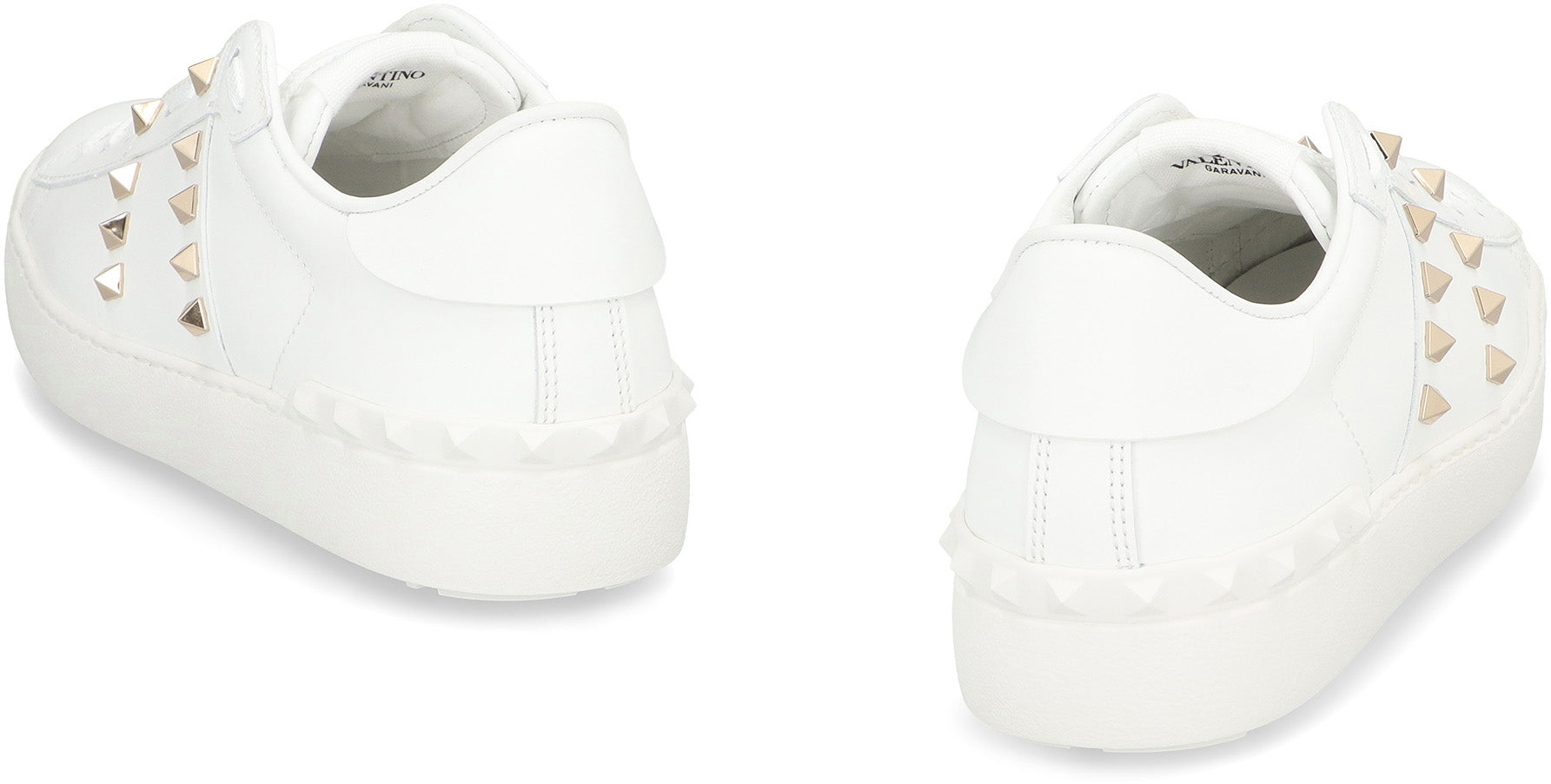 VALENTINO GARAVANI Rockstud Untitled Leather Sneakers for Women