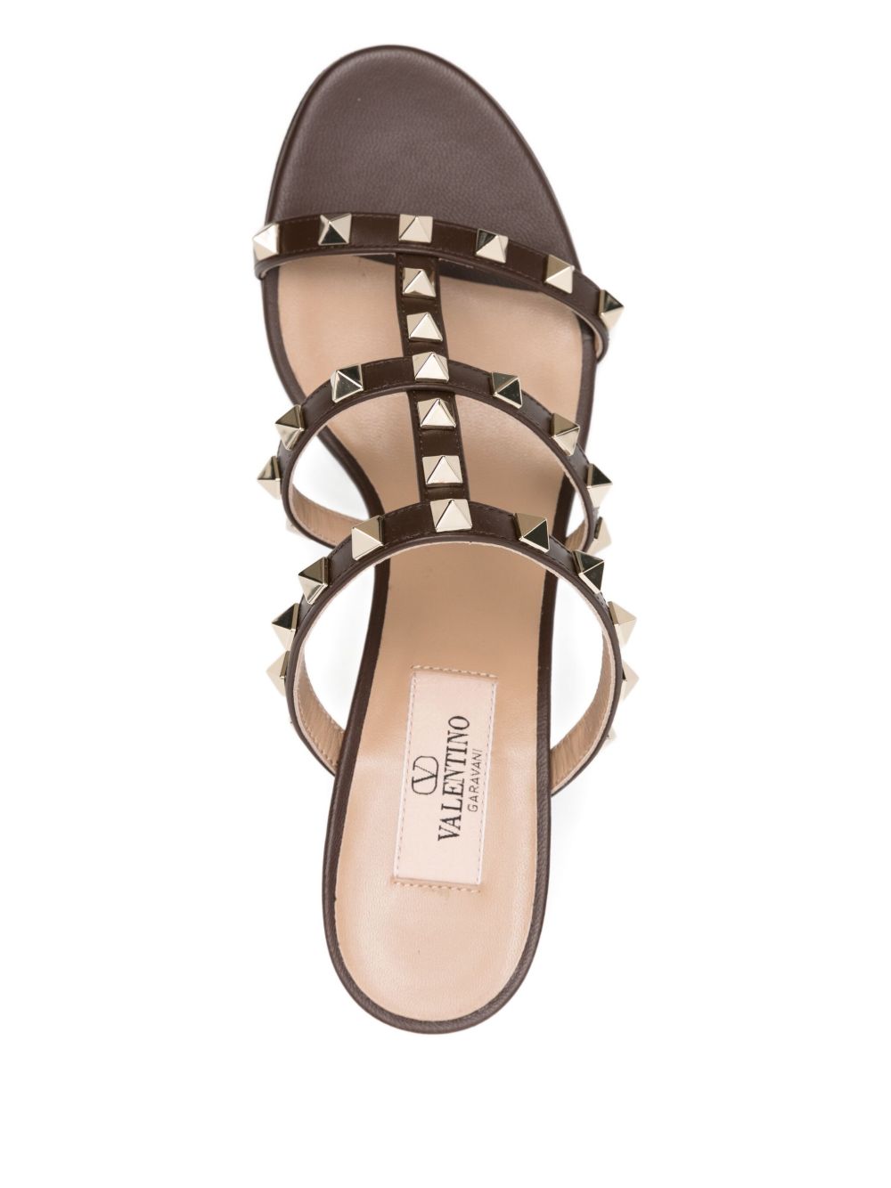 VALENTINO GARAVANI Multi-Strap Slip-On Leather Sandals for Women