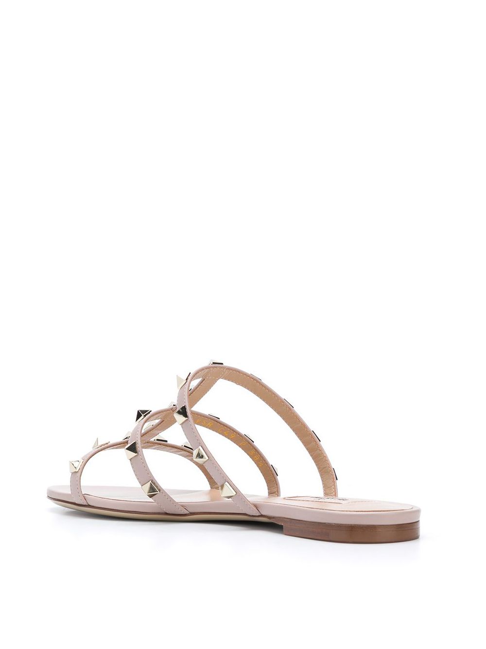 VALENTINO GARAVANI Rockstud Leather Flat Sandals Women's