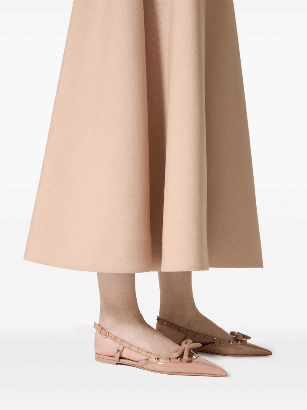 VALENTINO GARAVANI Slingback Rockstud Ballet Flat