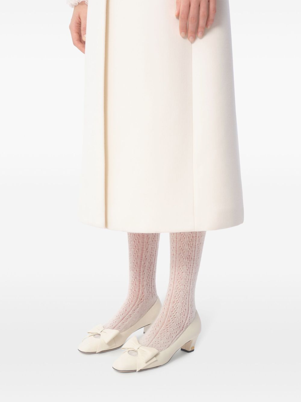 VALENTINO GARAVANI Oversized Bow Detail Low Heel Pumps