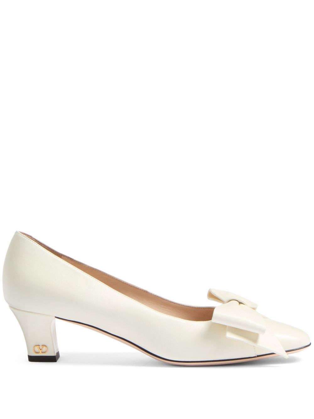 VALENTINO GARAVANI Oversized Bow Detail Low Heel Pumps