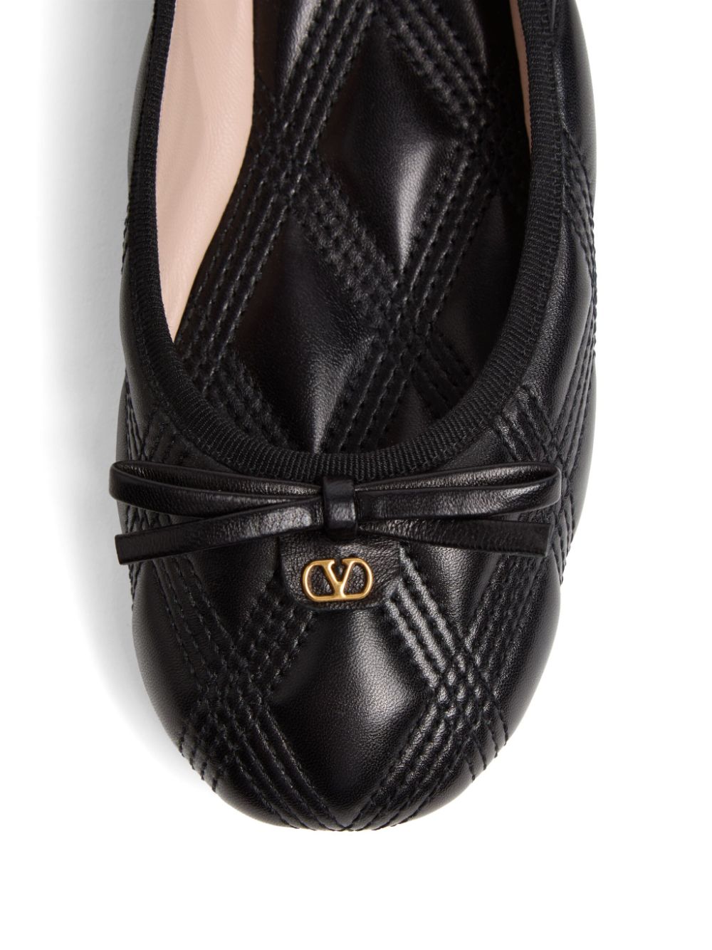 VALENTINO GARAVANI Quilted Leather Ballet Flats