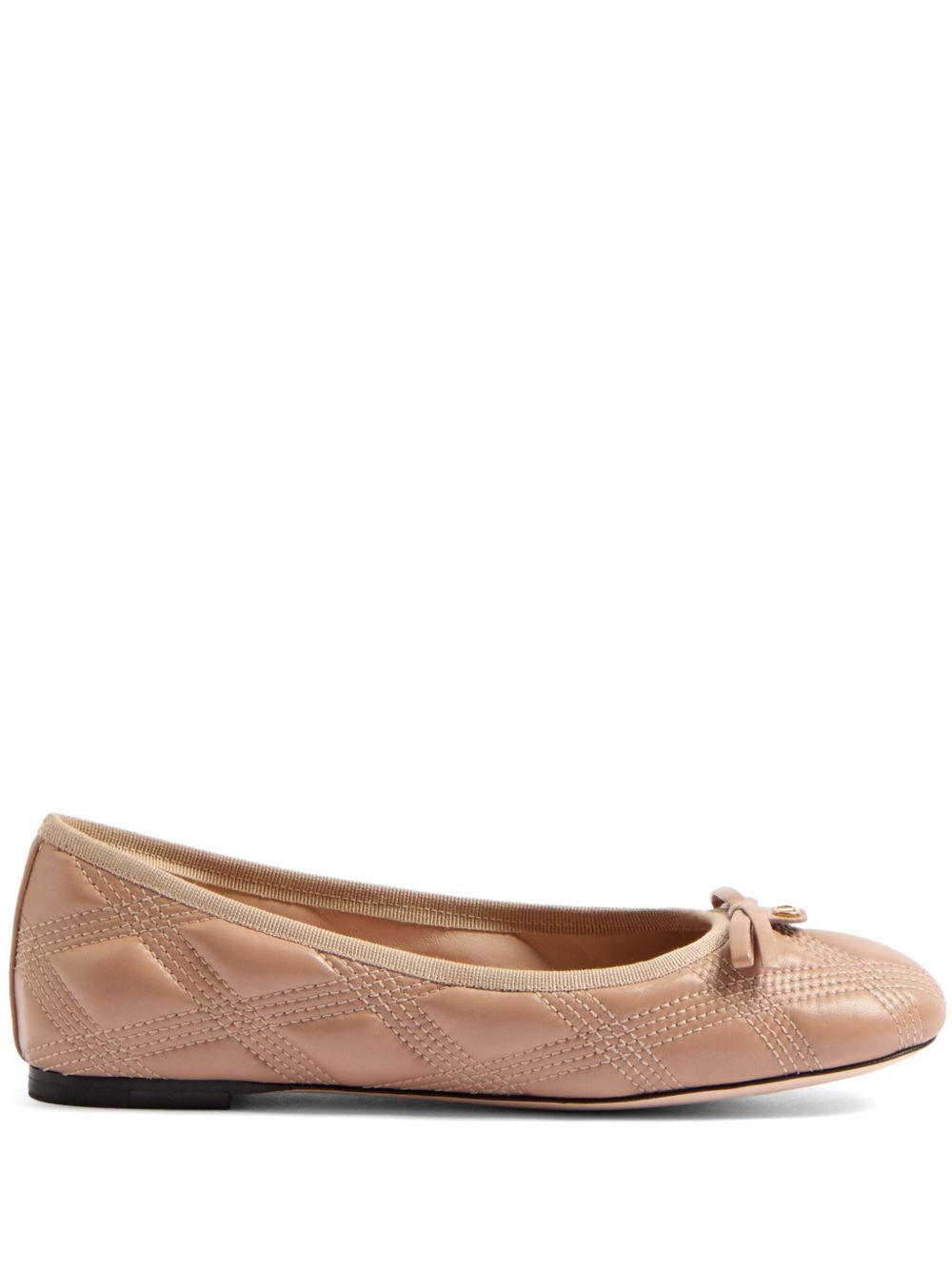 VALENTINO GARAVANI Quiltie 67 Leather Ballet Flats for Women