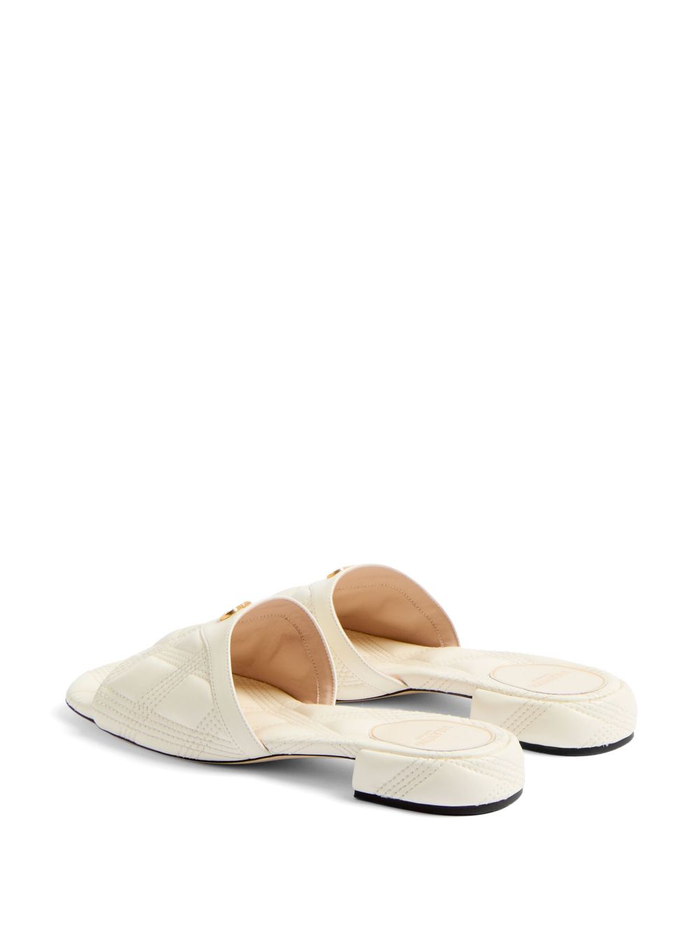 VALENTINO GARAVANI Open Toe Backless Sandals with VLogo Signature