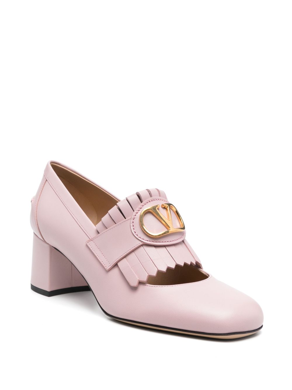 VALENTINO GARAVANI Signature Leather Loafers with Fringe Detail - Women's