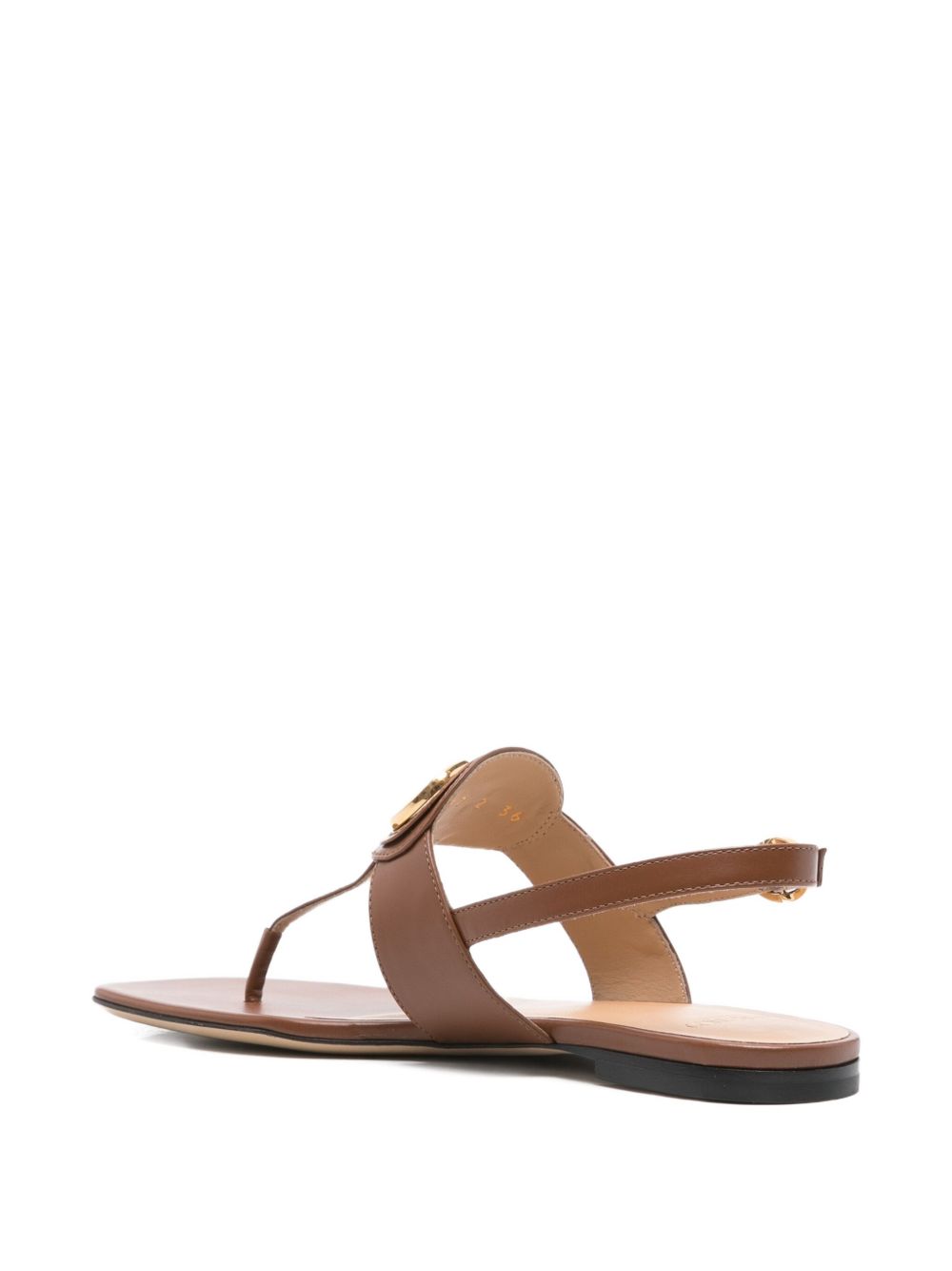 VALENTINO GARAVANI Signature Leather Thong Sandals with Slingback Strap