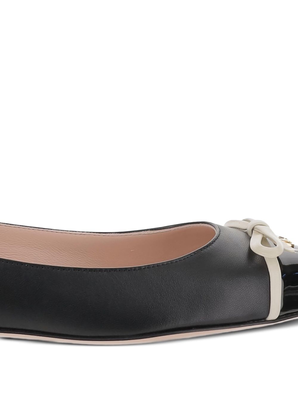 VALENTINO GARAVANI Pointed Toe Ballet Flats with Vlogo Signature