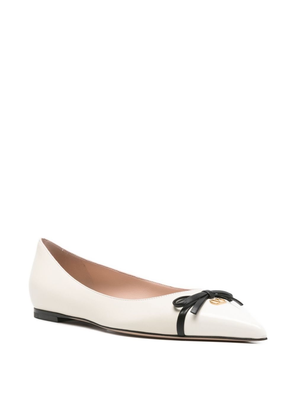 VALENTINO GARAVANI Women's Classic Leather Ballet Flats