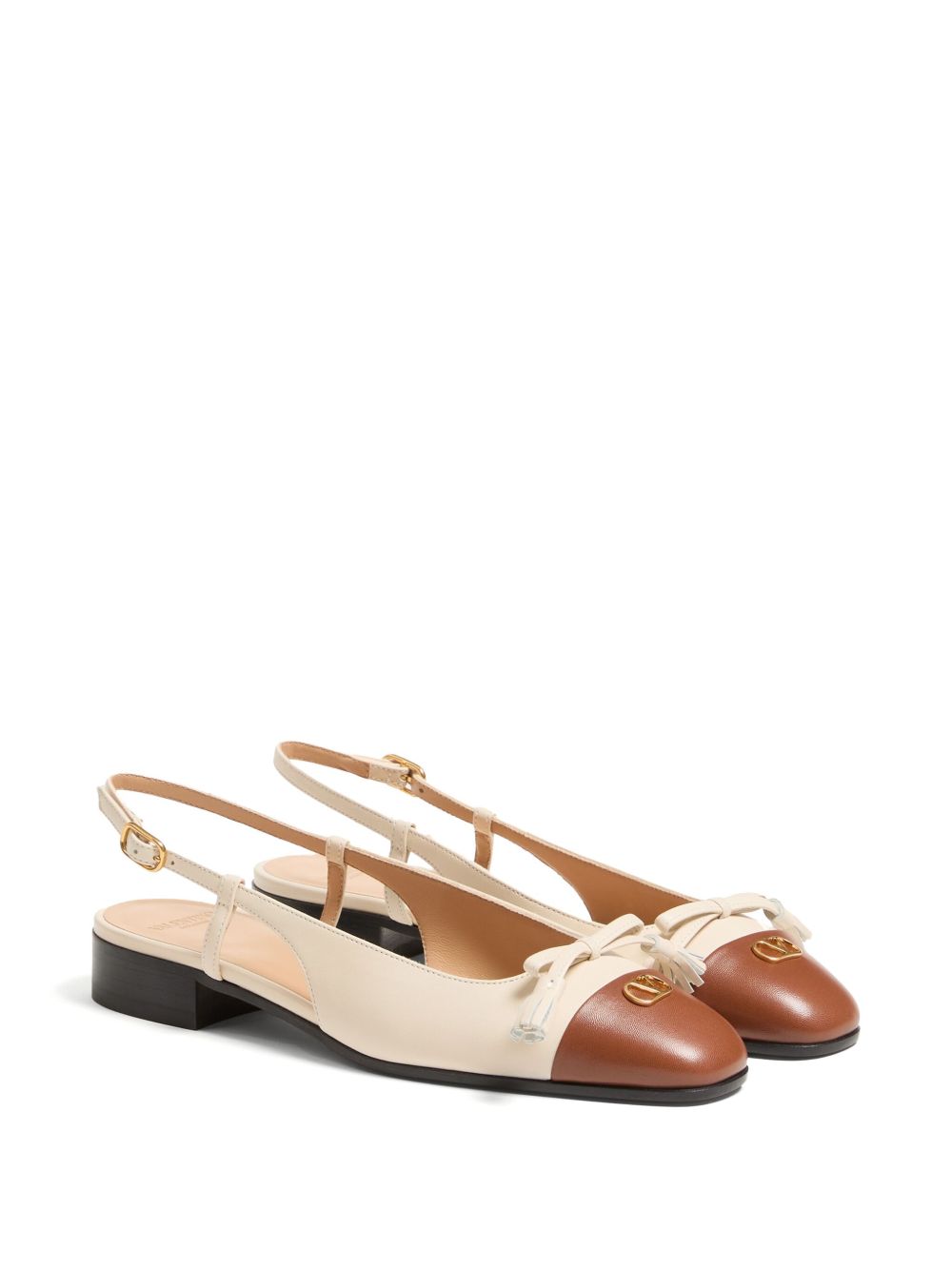 VALENTINO GARAVANI Valet du Roi Leather Ballet Flats