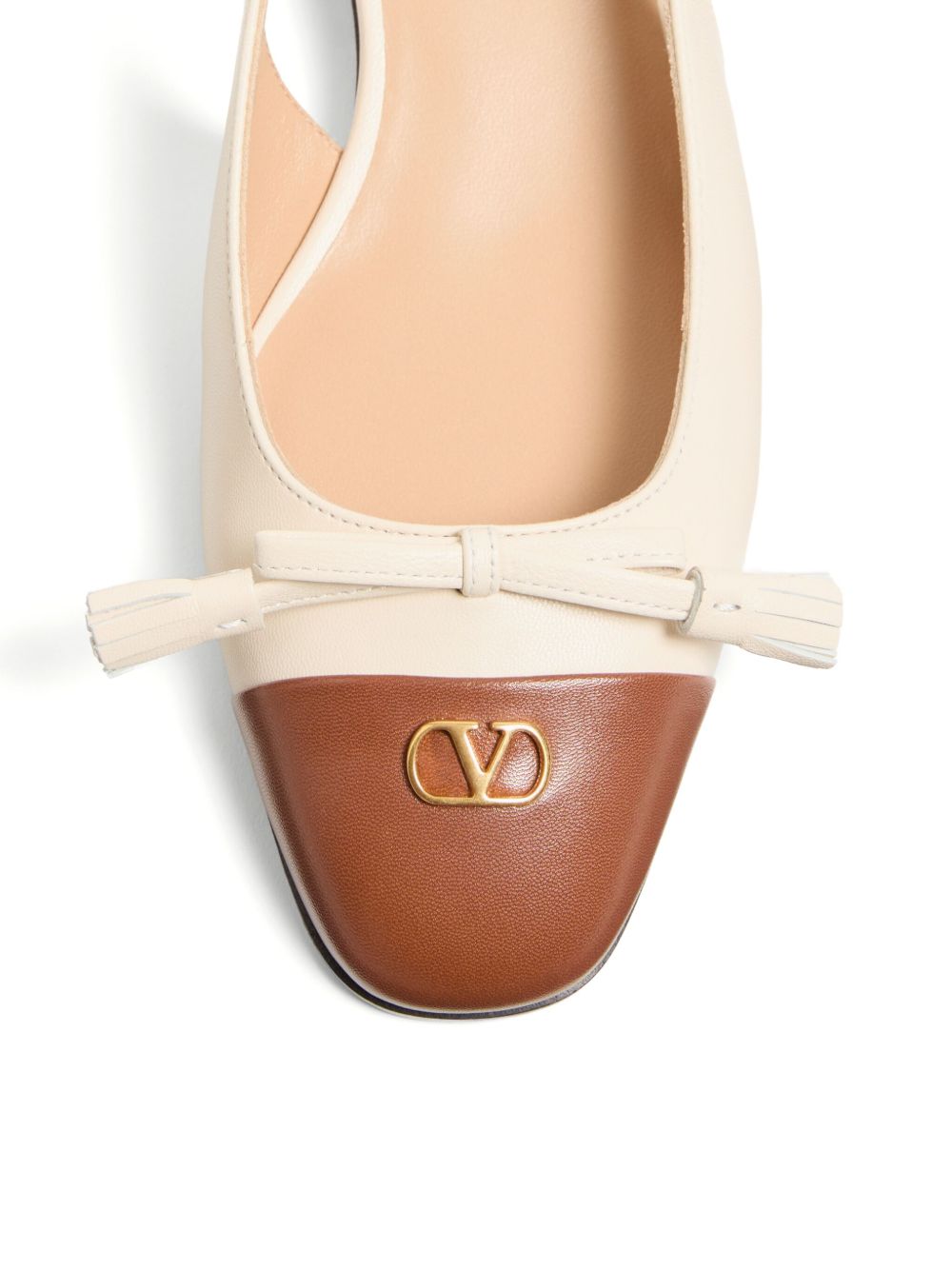 VALENTINO GARAVANI Valet du Roi Leather Ballet Flats