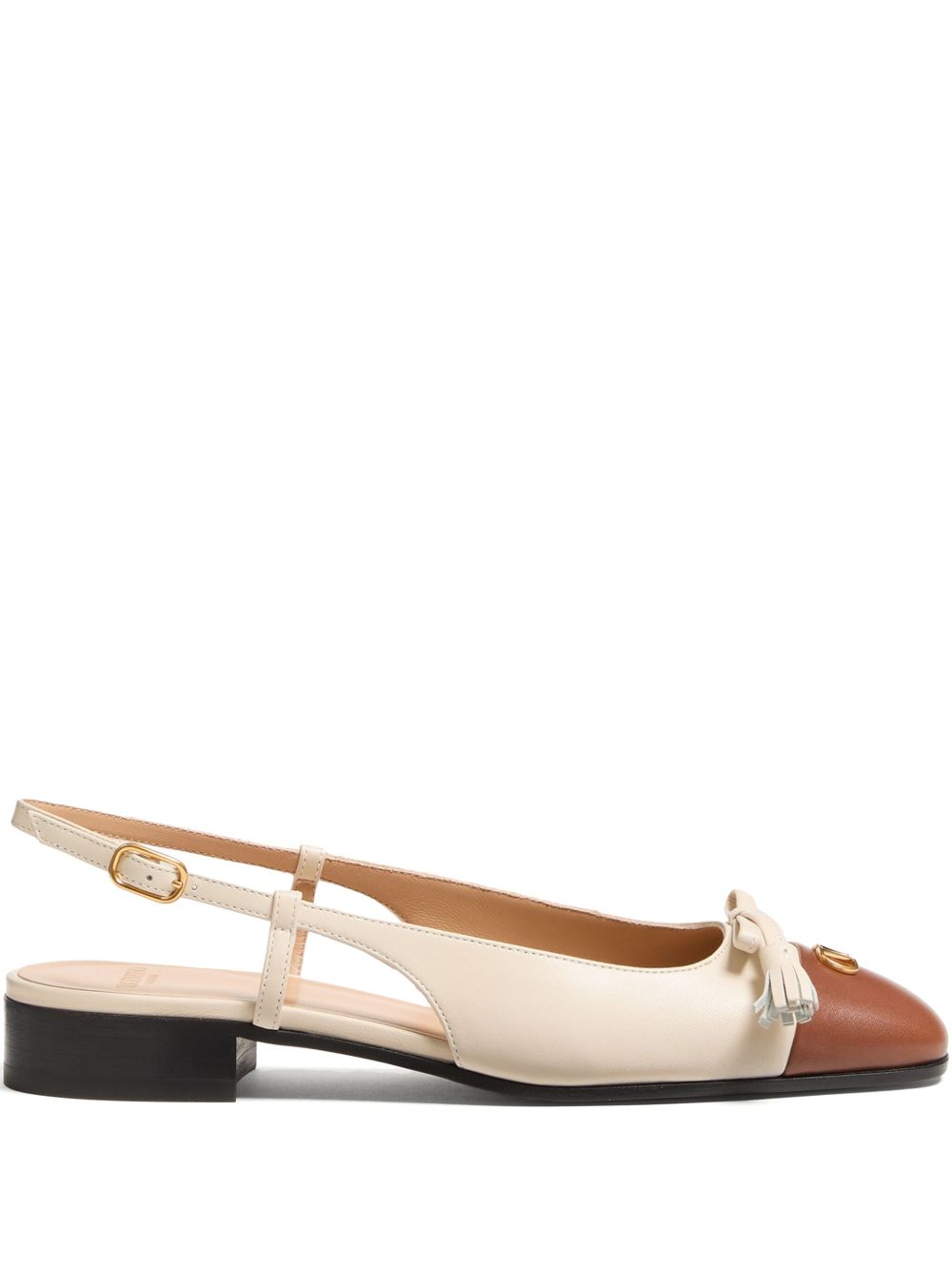 VALENTINO GARAVANI Valet du Roi Leather Ballet Flats