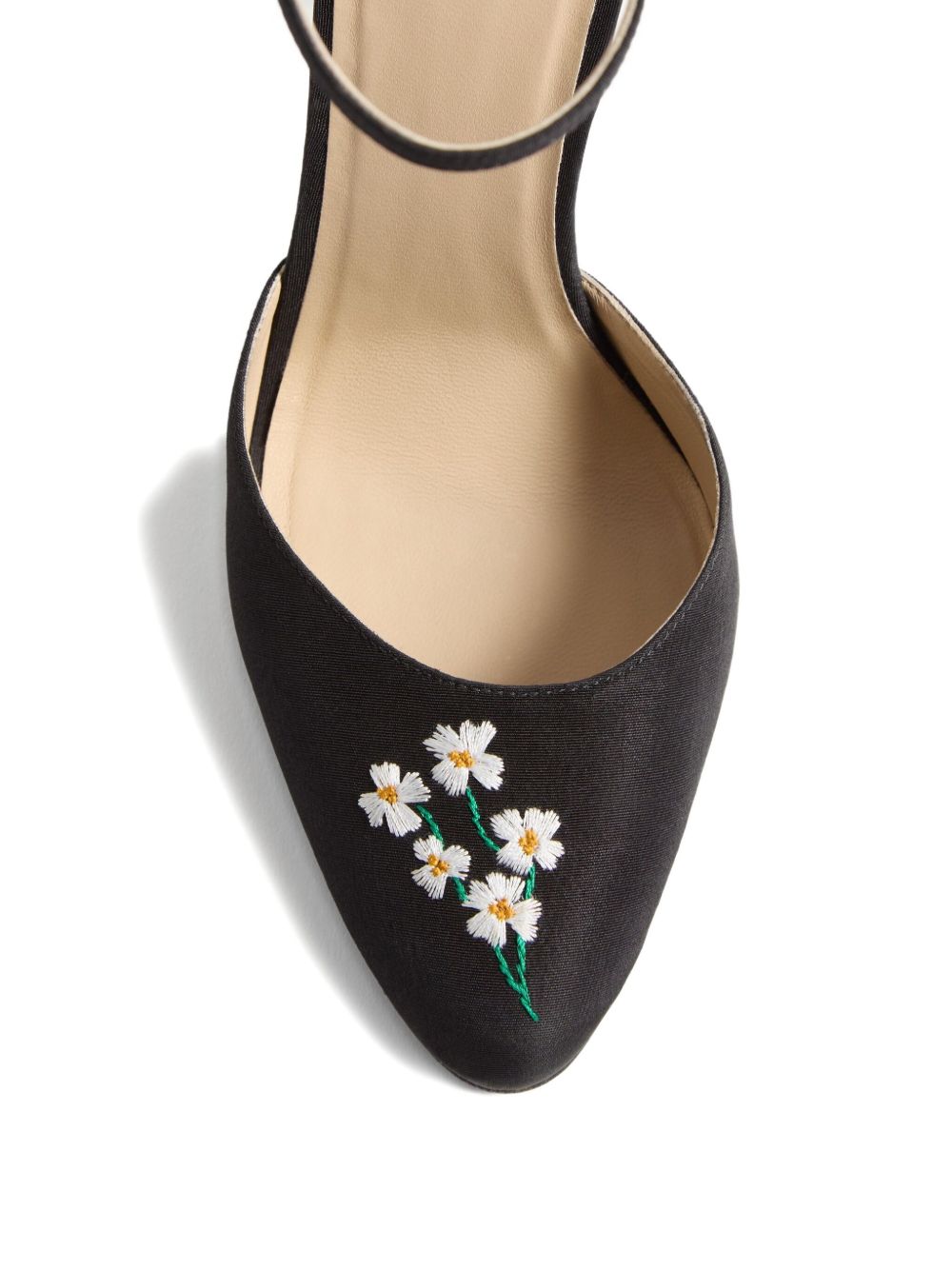 VALENTINO GARAVANI Elegant High-Heeled Pumps with Floral Embroidery