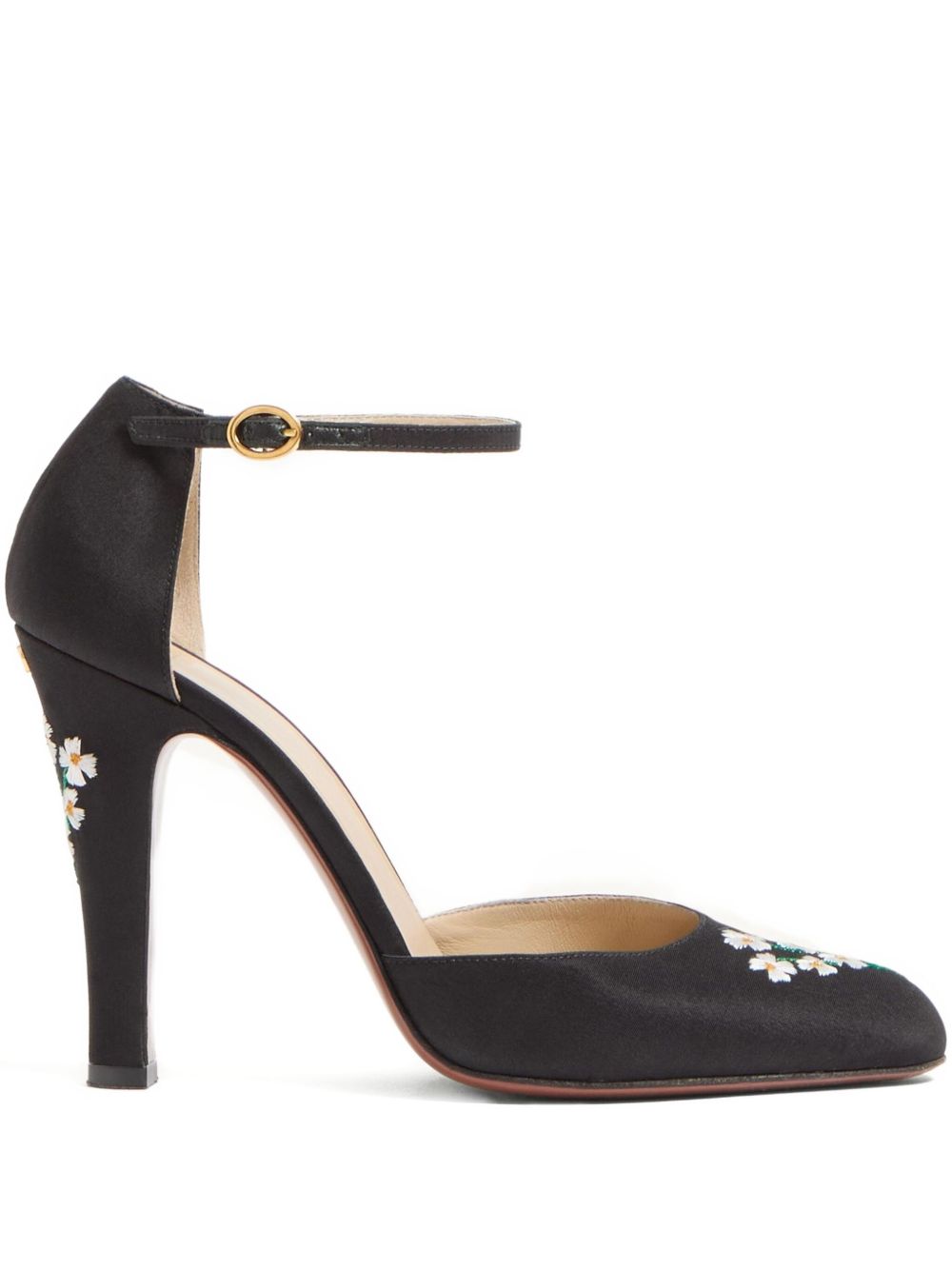 VALENTINO GARAVANI Elegant High-Heeled Pumps with Floral Embroidery