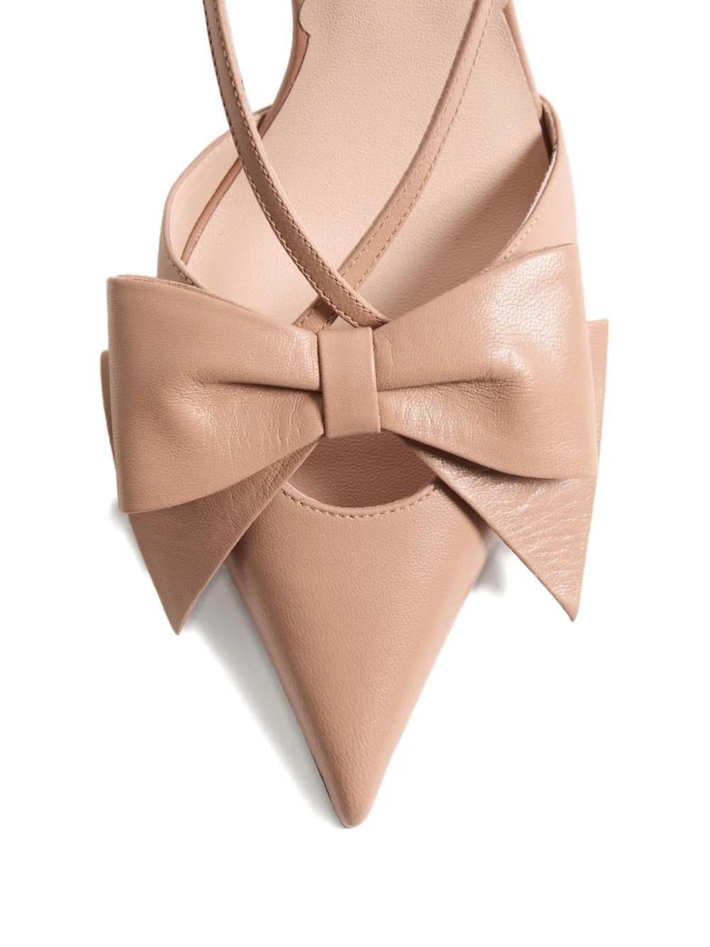 VALENTINO GARAVANI Ankle Strap Pointed Toe Kitten Heel Pumps