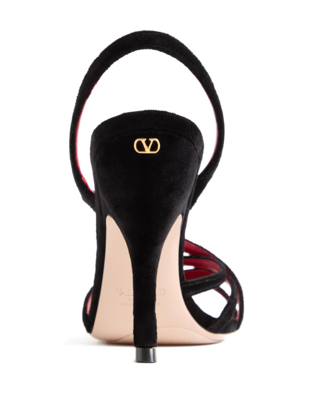 VALENTINO GARAVANI Fetishique Velvet Slingback Sandals