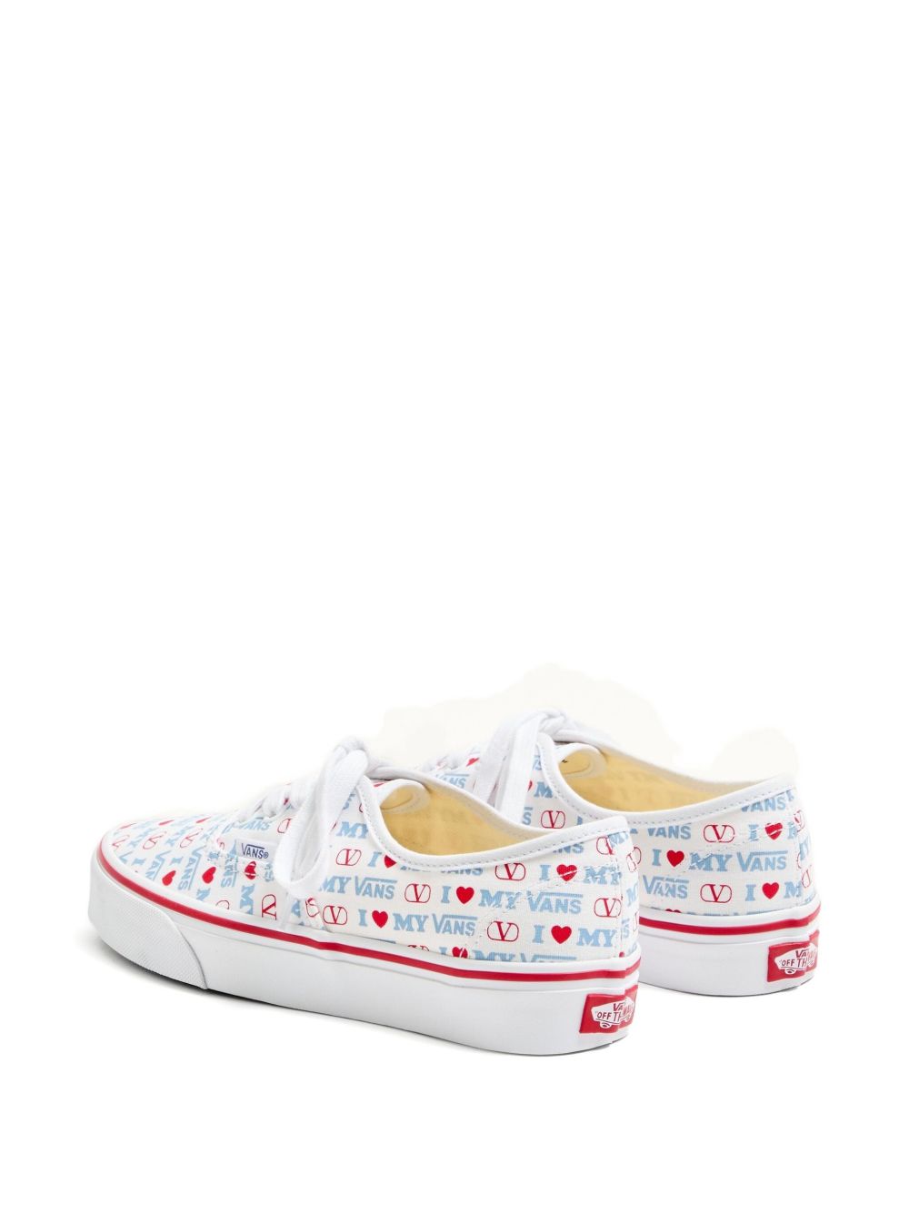 VALENTINO GARAVANI X VANS Exclusive Love-Print Canvas Sneakers for Women - Size Range Available