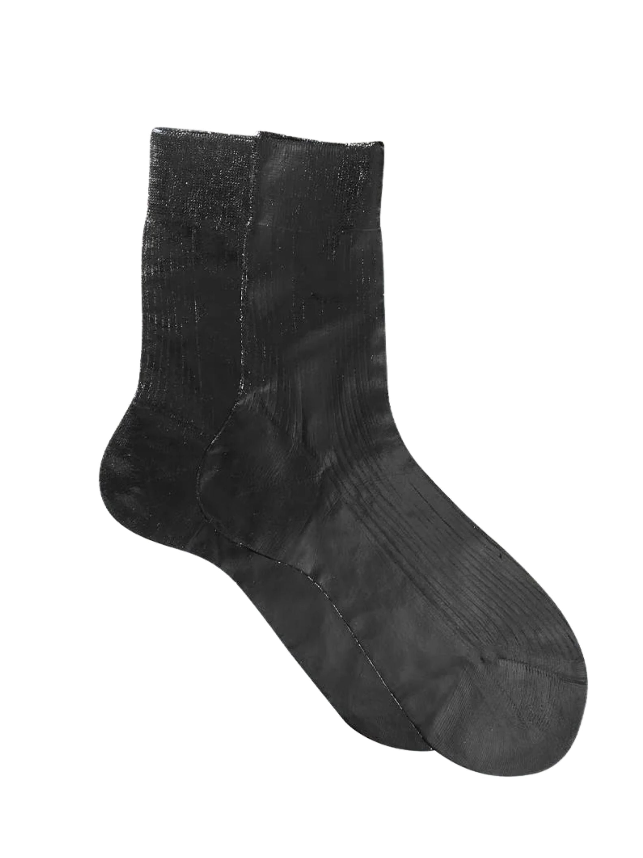 MARIA LA ROSA One Ribbed Laminated Socks
