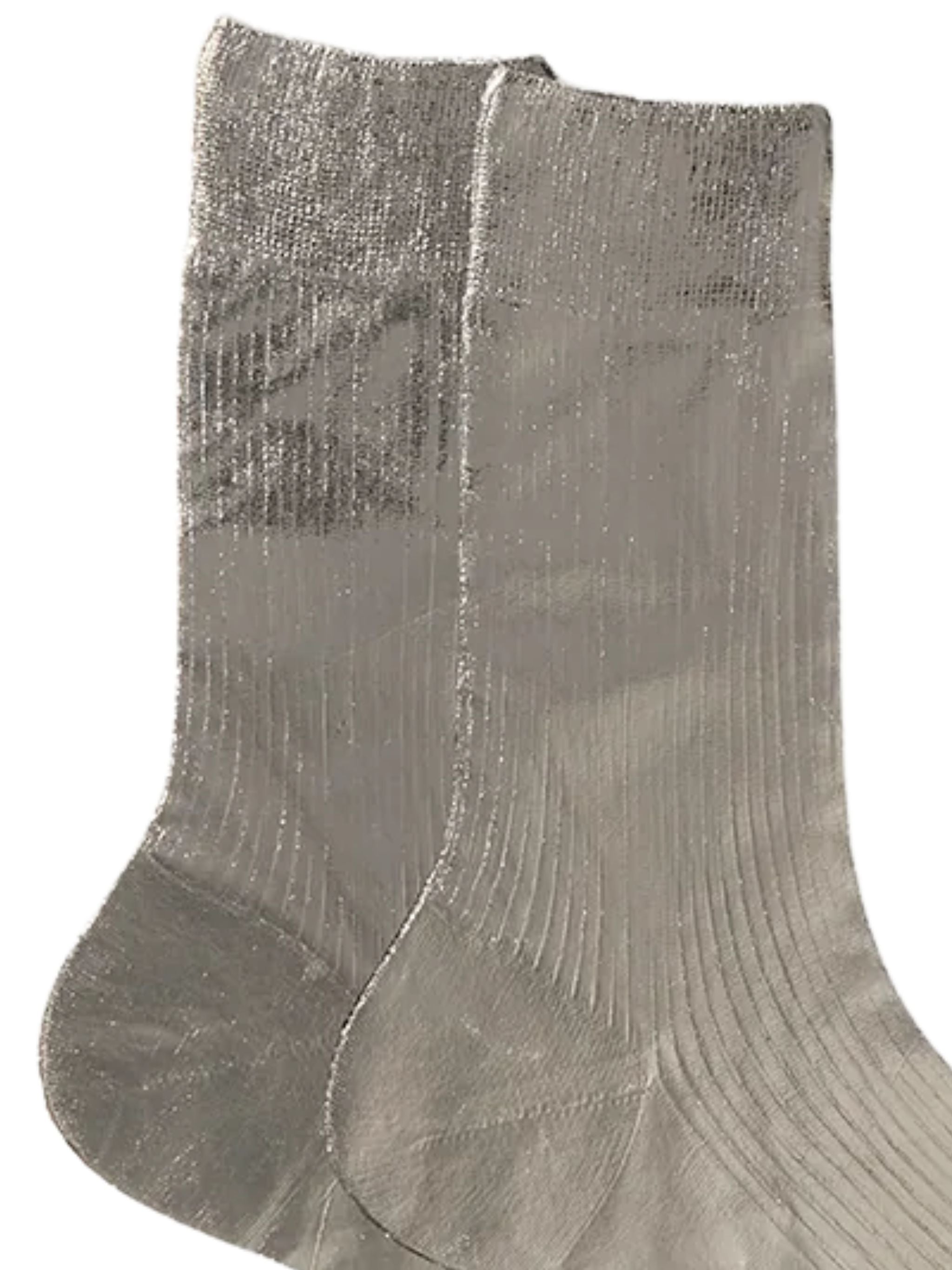 MARIA LA ROSA Ribbed Laminated Socks