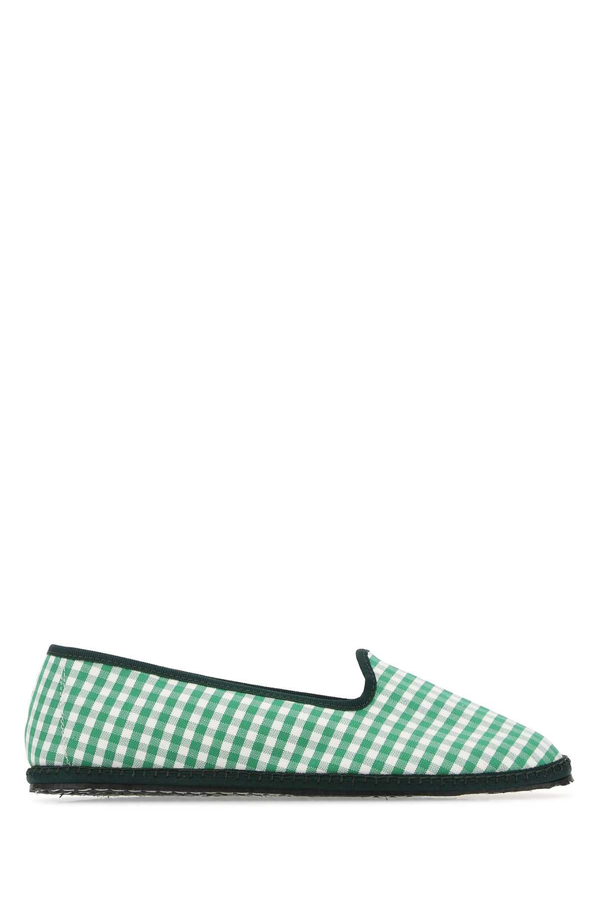 VIBI VENEZIA Checked Canvas Ballerinas for Women