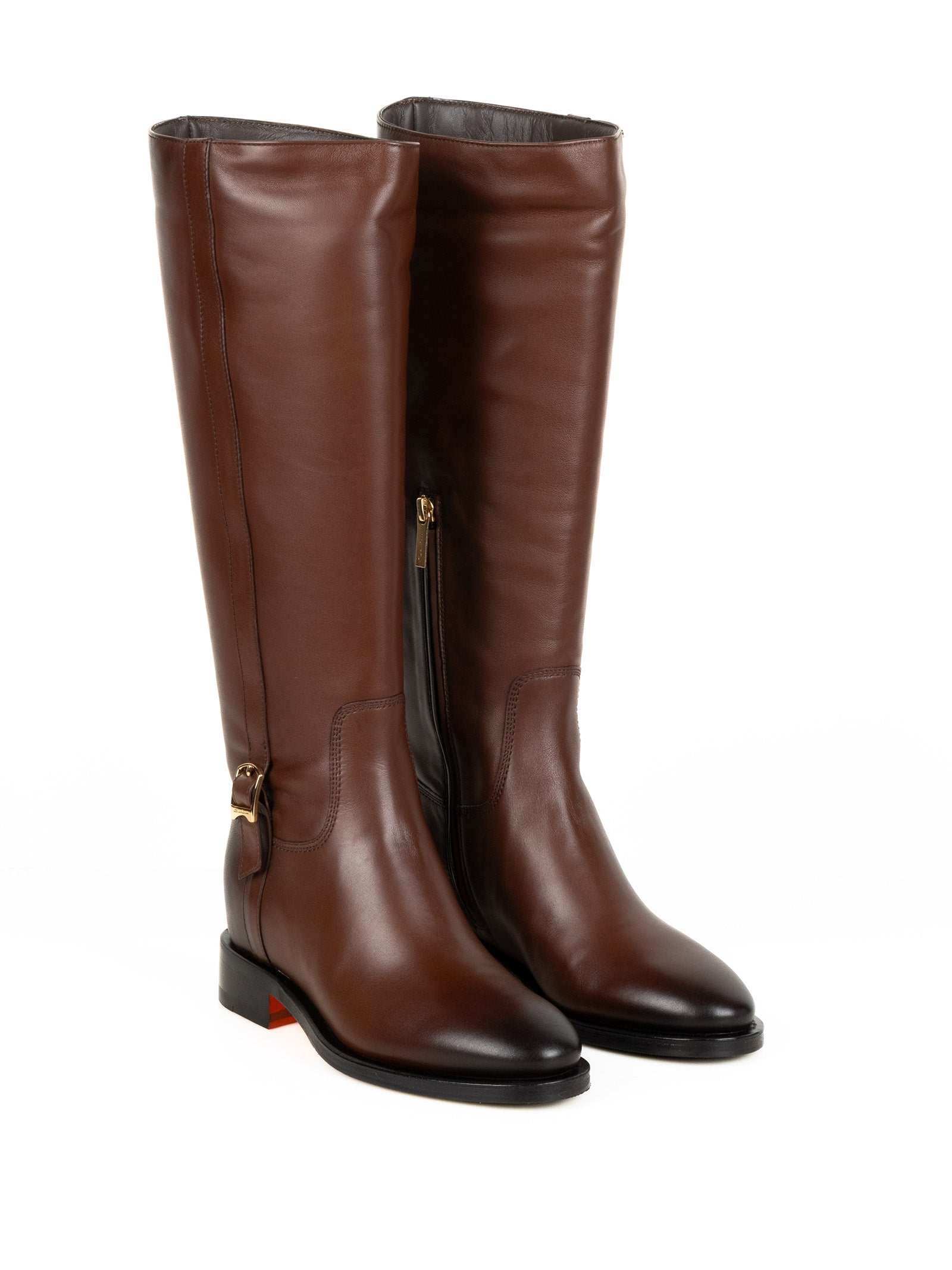 SANTONI Leather Ankle Boots - Women’s FW25 Collection