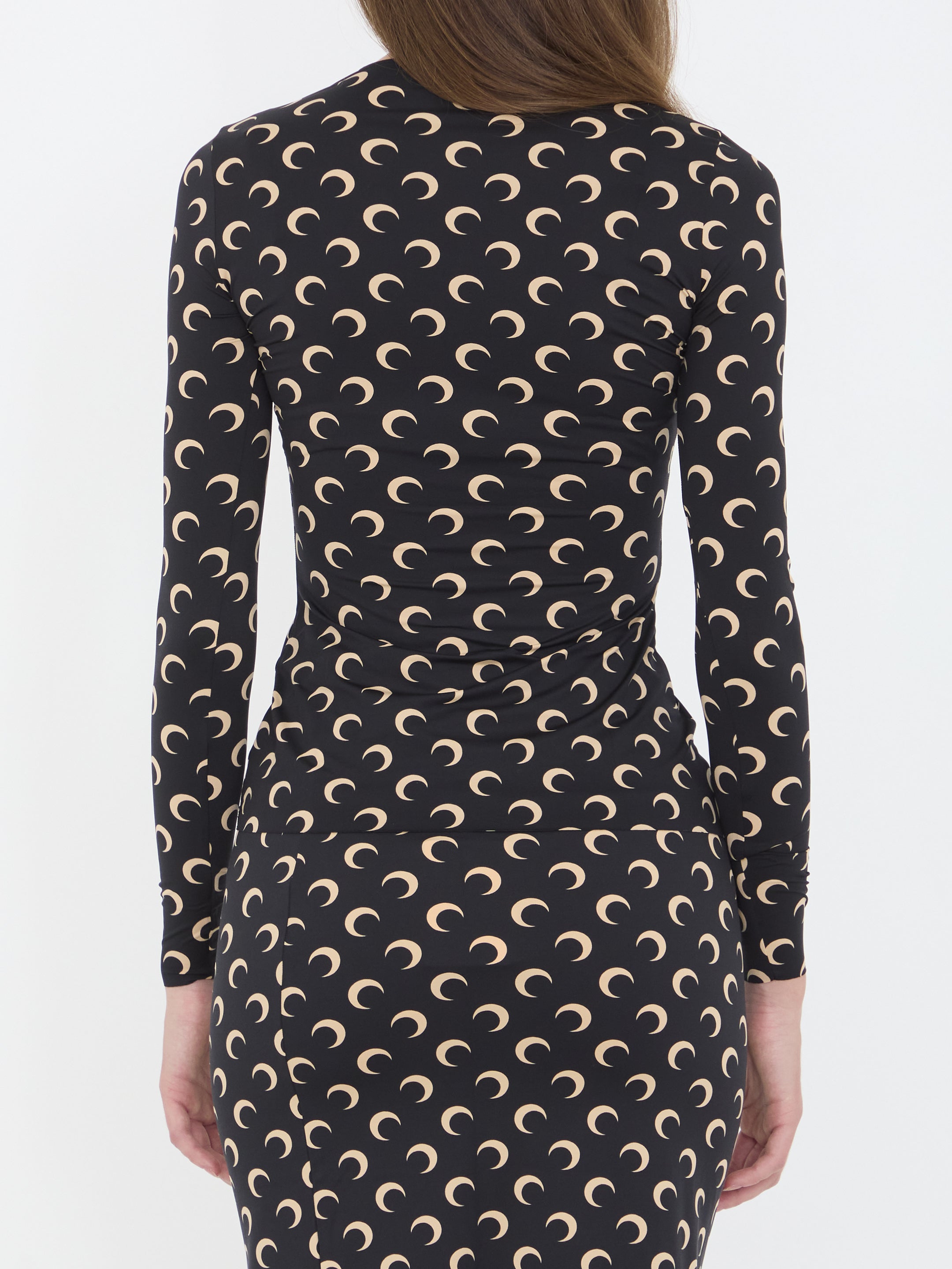 MARINE SERRE Moon Print Slim Fit T-Shirt Top - Size S