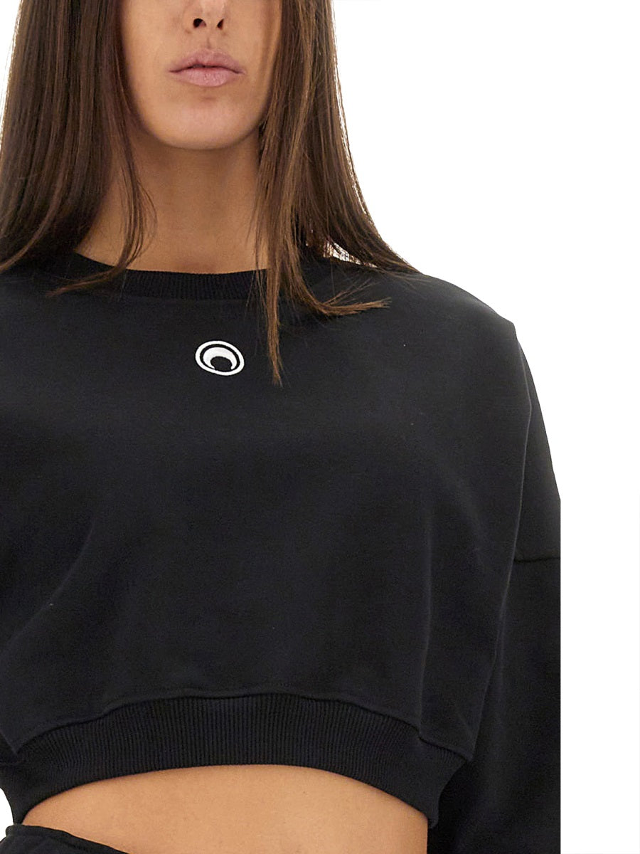 MARINE SERRE Moon Cropped Sweatshirt for Women
