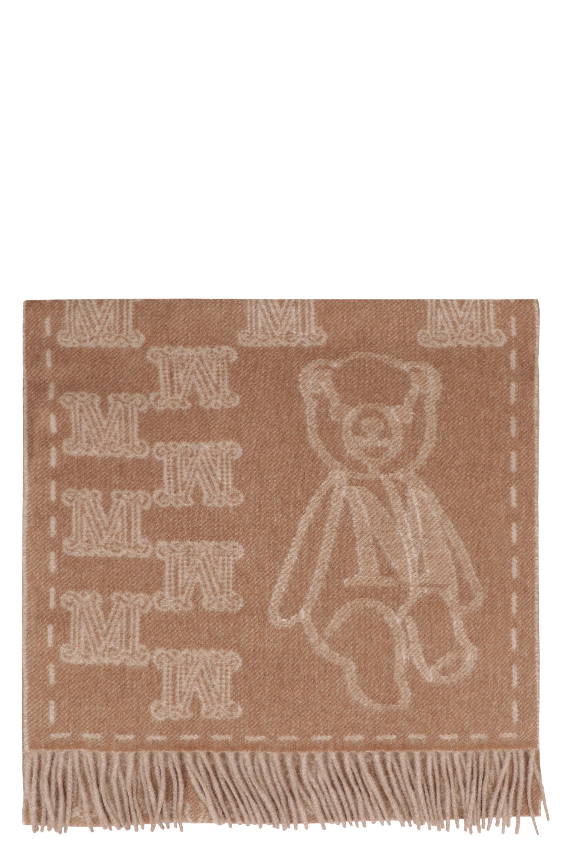 MAX MARA Cashmere Jacquard Scarf - 50x196 cm