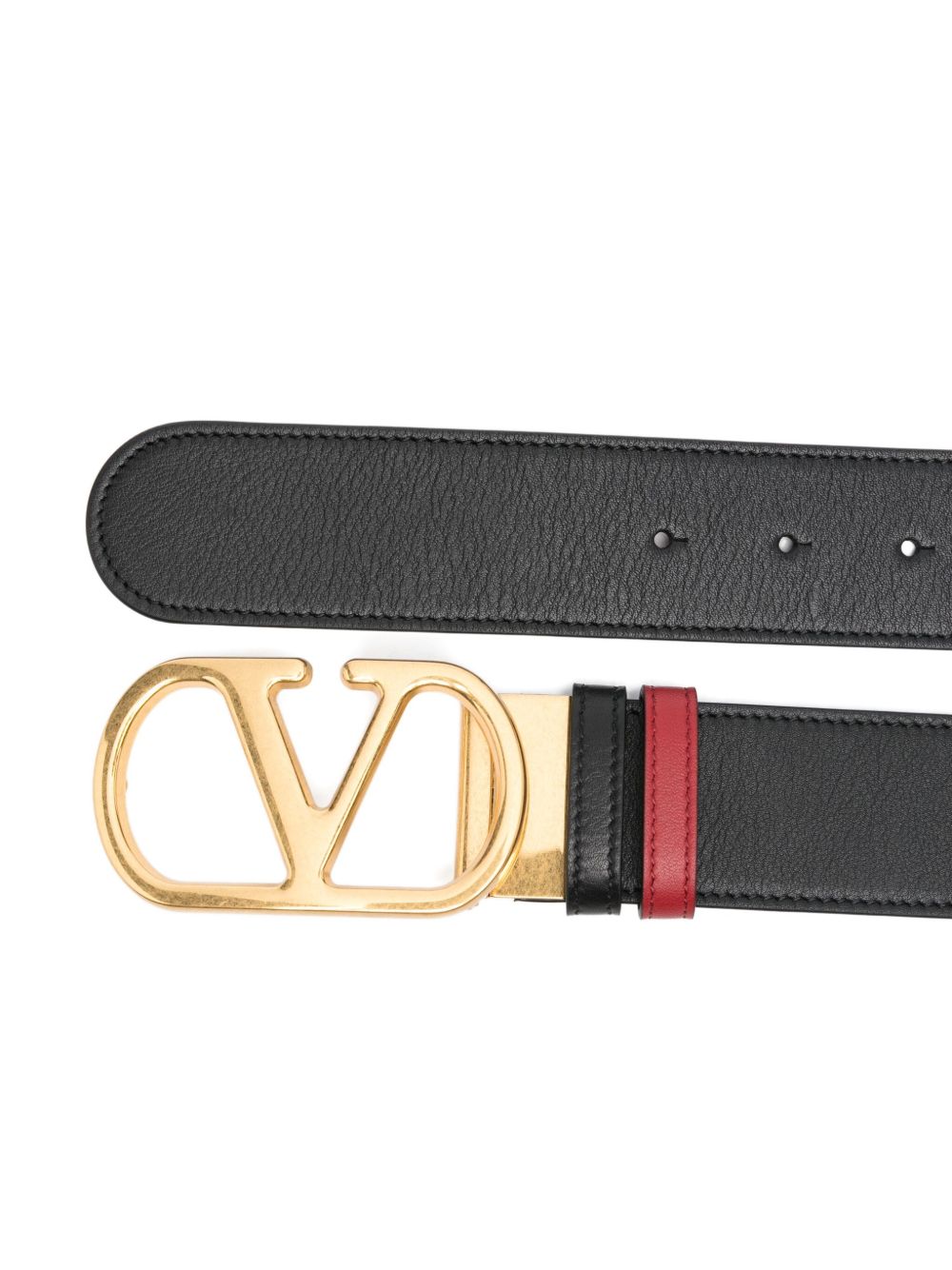 VALENTINO GARAVANI Reversible Leather Vlogo Signature Belt