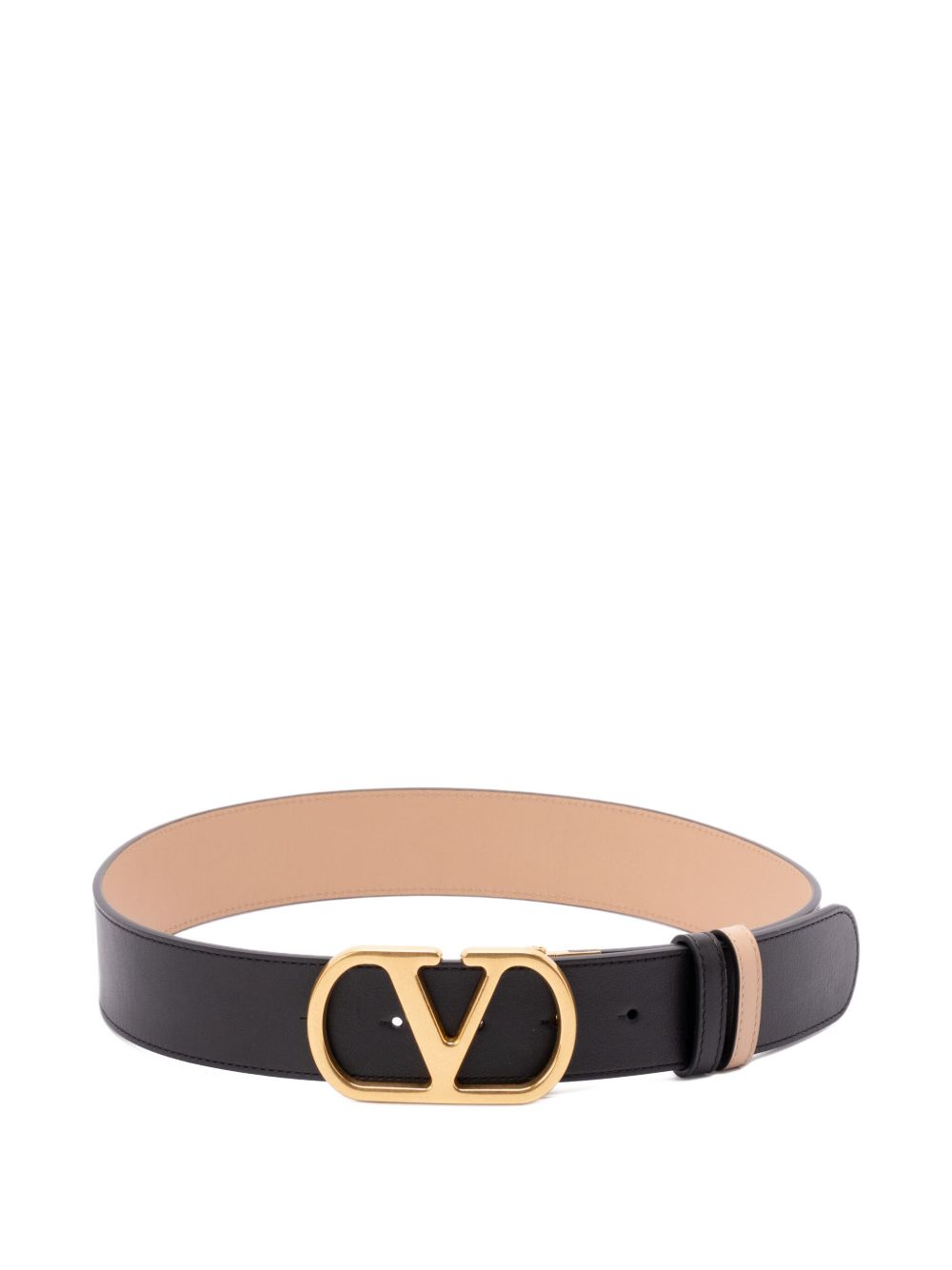 VALENTINO GARAVANI Reversible Logo Signature Leather Belt