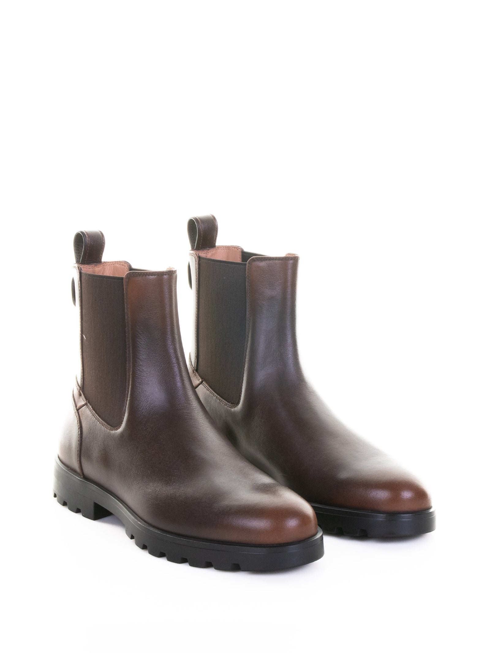 SANTONI Women's Leather Beatles Boots - FW25