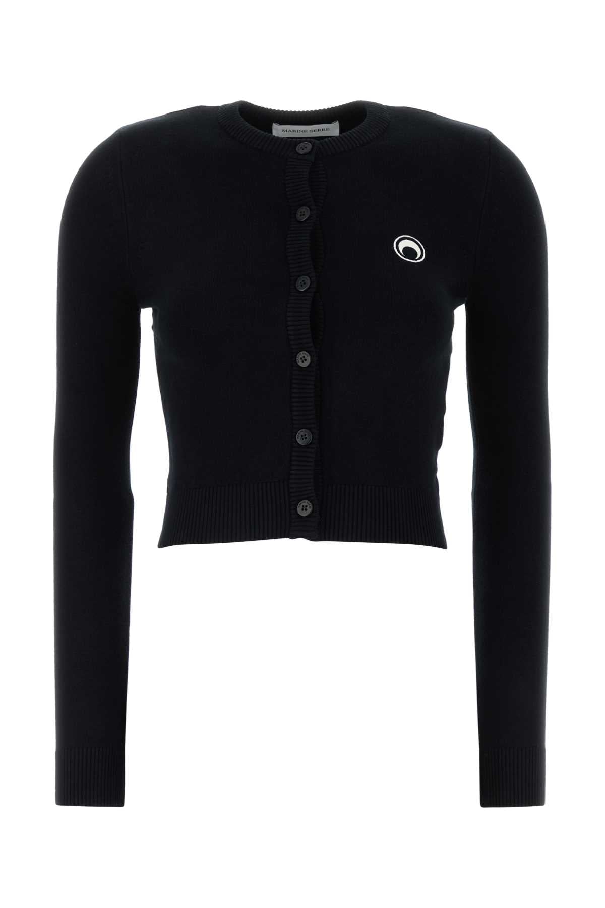 MARINE SERRE Fitted Stretch Viscose Cardigan