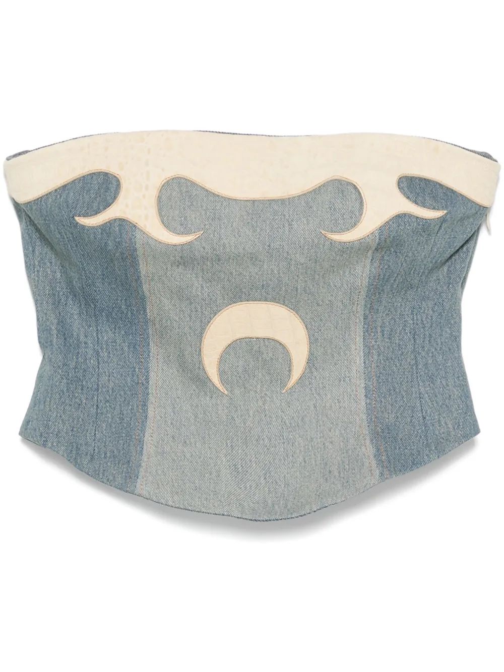 MARINE SERRE Regenerated Denim Top for Women