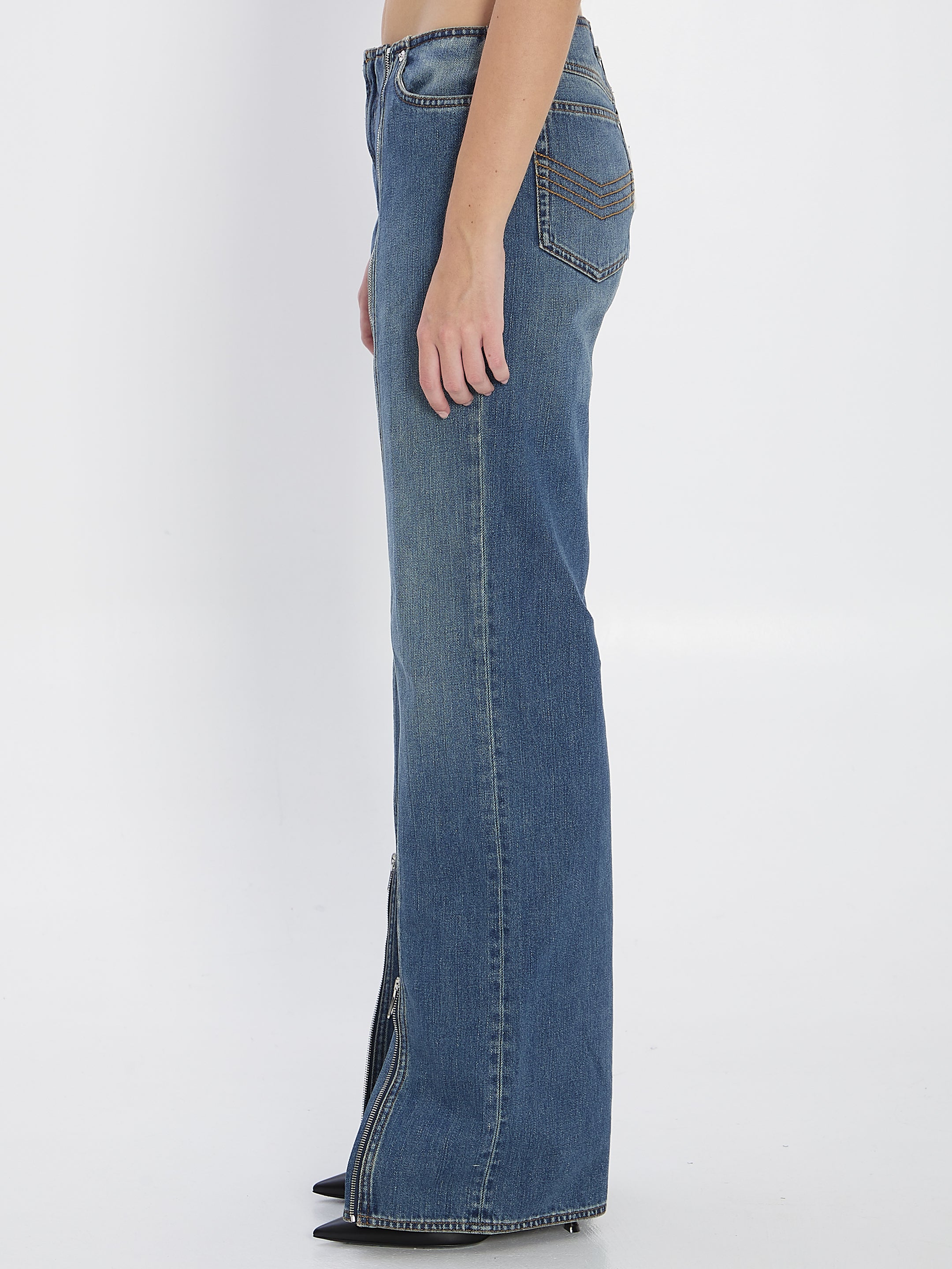 JEAN PAUL GAULTIER Front Zipped Trousers - Size 27 US