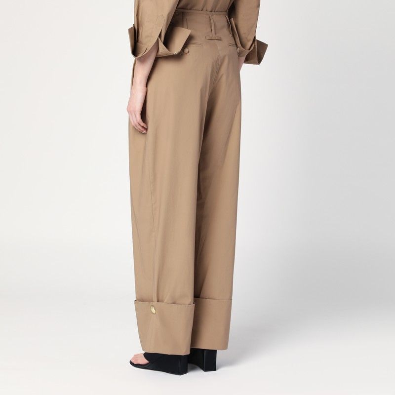 DARKPARK High-Waisted Cuffed Trousers