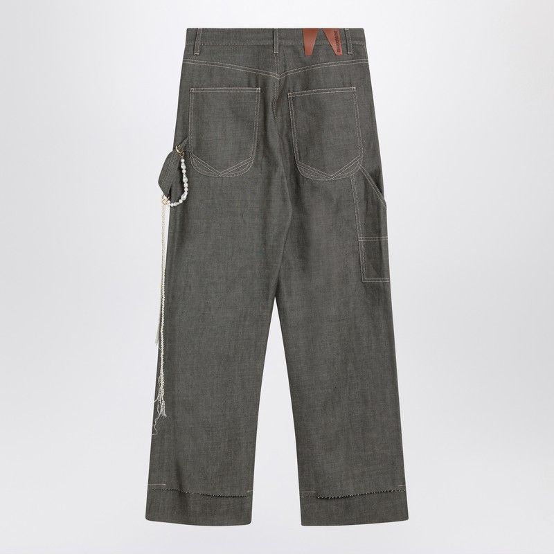 DARKPARK Wide-Leg Cotton Trousers for Women