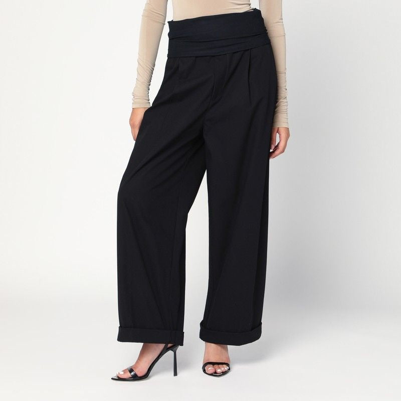 DARKPARK Wendy Wide Leg Trousers with Elastic Waist