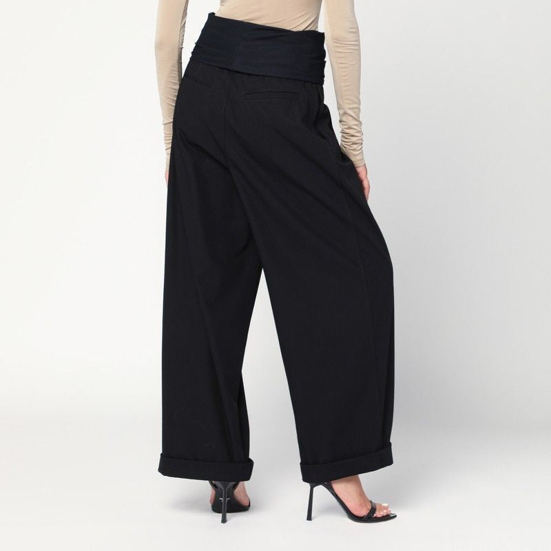 DARKPARK Wendy Wide Leg Trousers with Elastic Waist