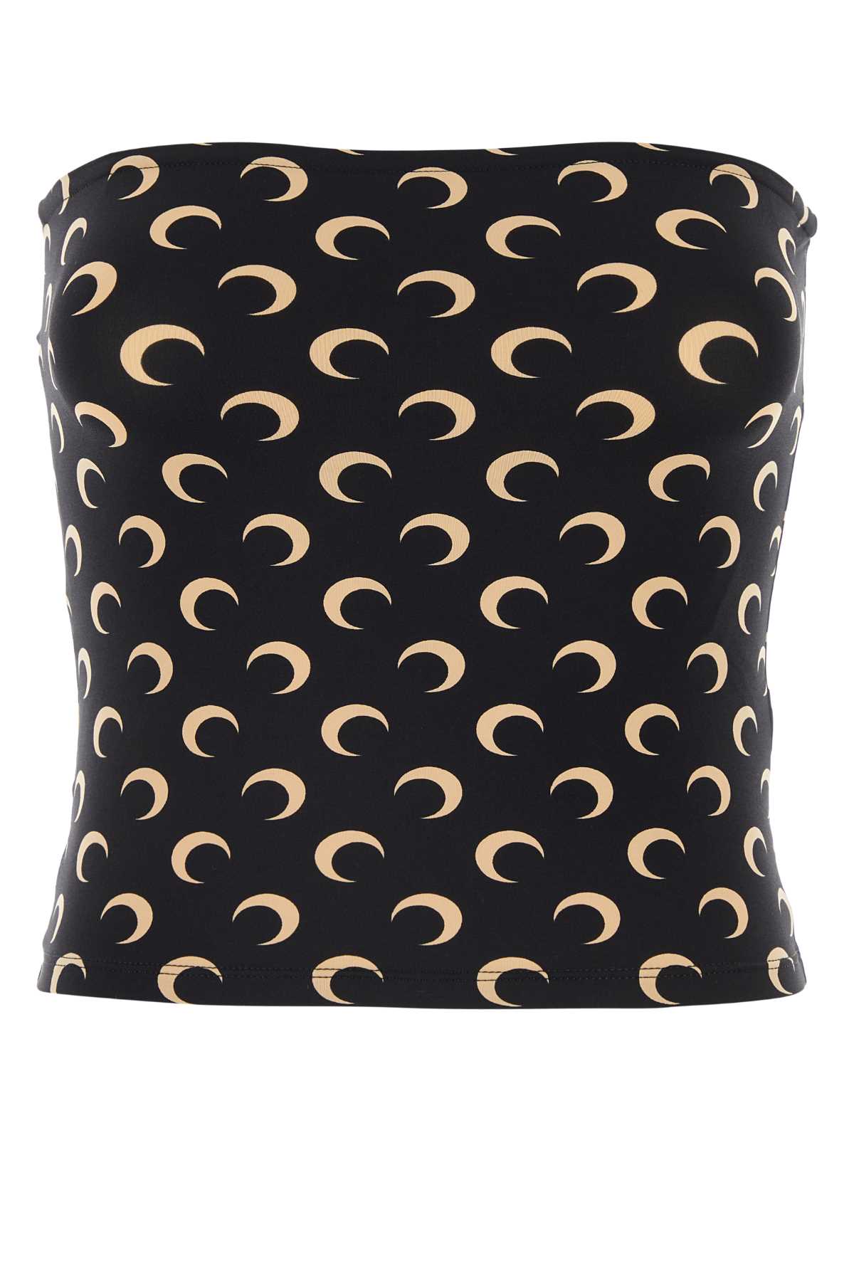 MARINE SERRE Moon Off-Shoulder Tube Top