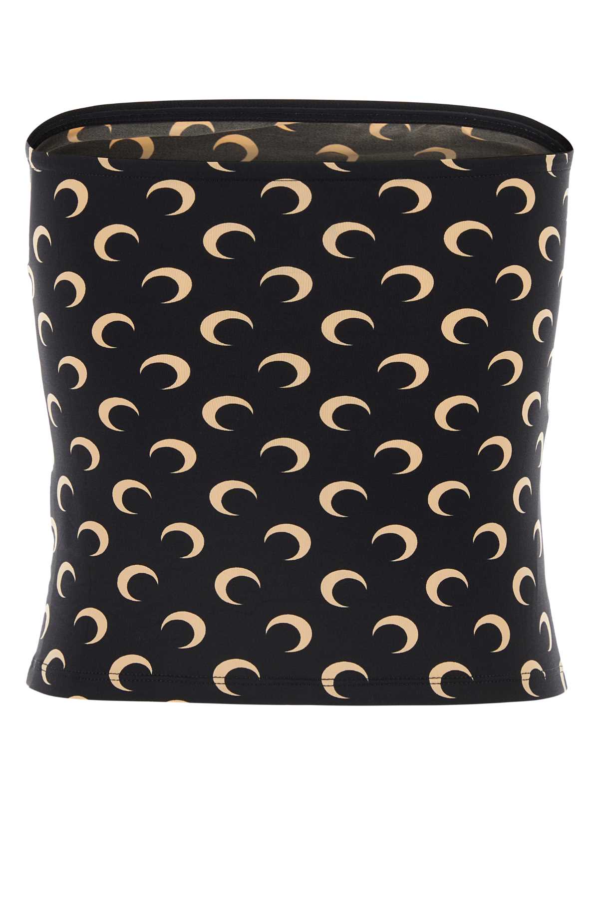 MARINE SERRE Moon Off-Shoulder Tube Top