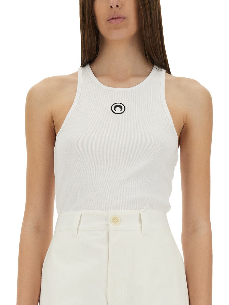 MARINE SERRE Moon Cotton Tank Top for Women