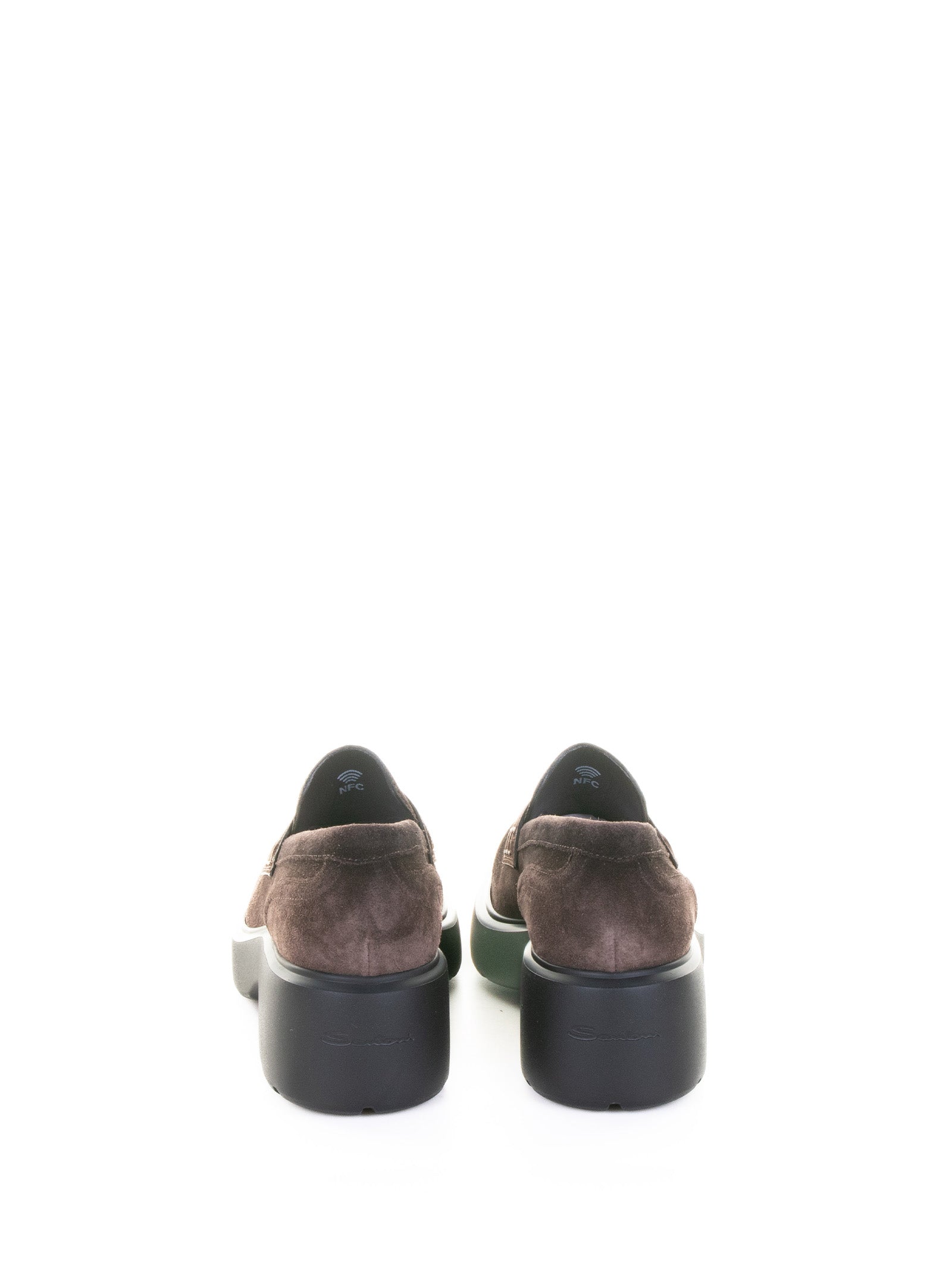 SANTONI Elegant Suede Moccasins for Women