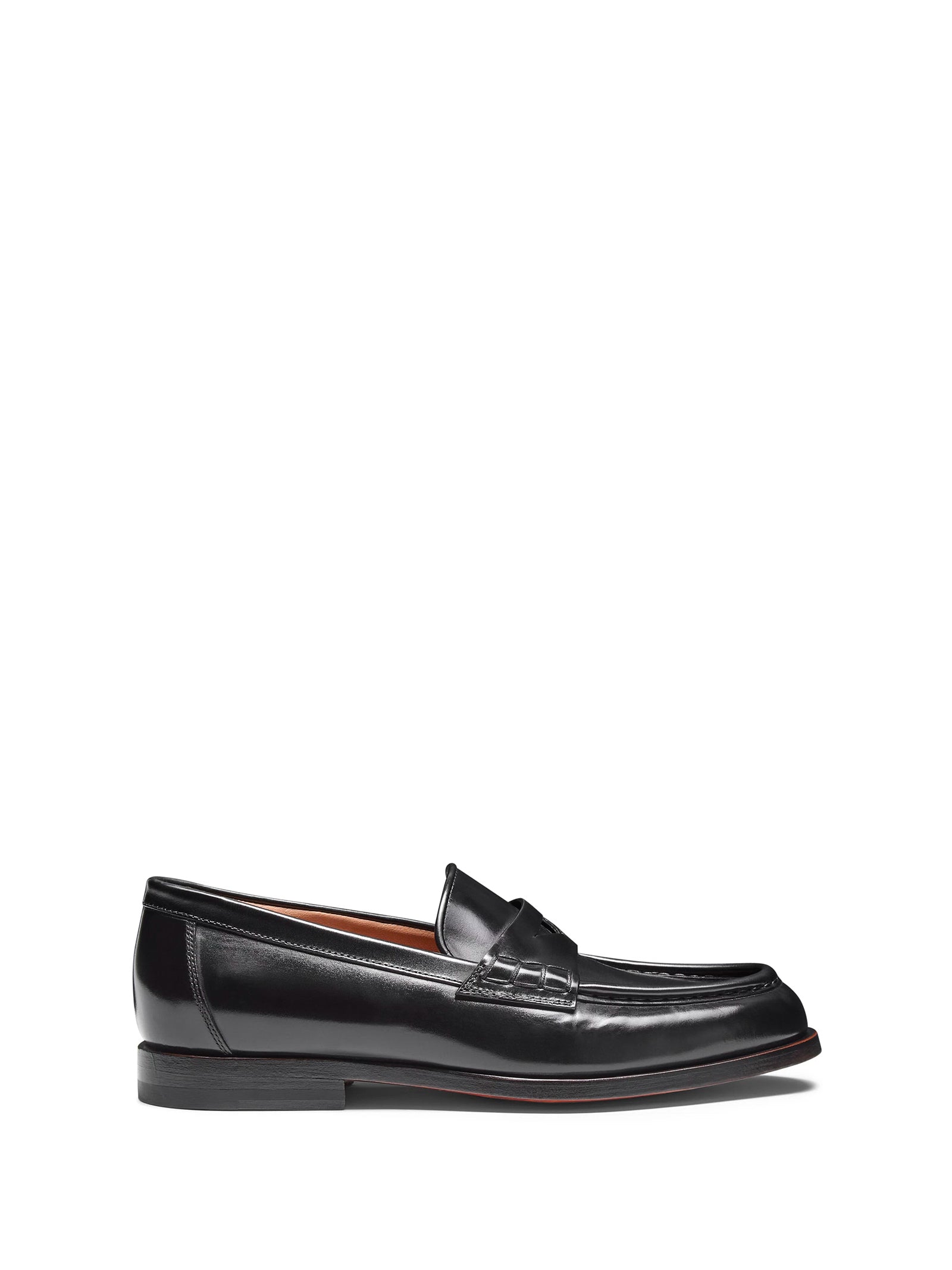 SANTONI Leather Moccasin for Women