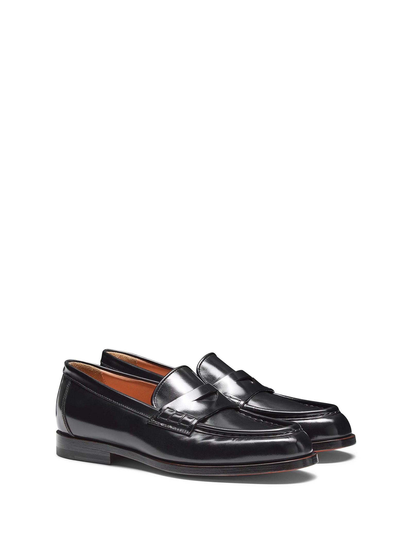 SANTONI Leather Moccasin for Women