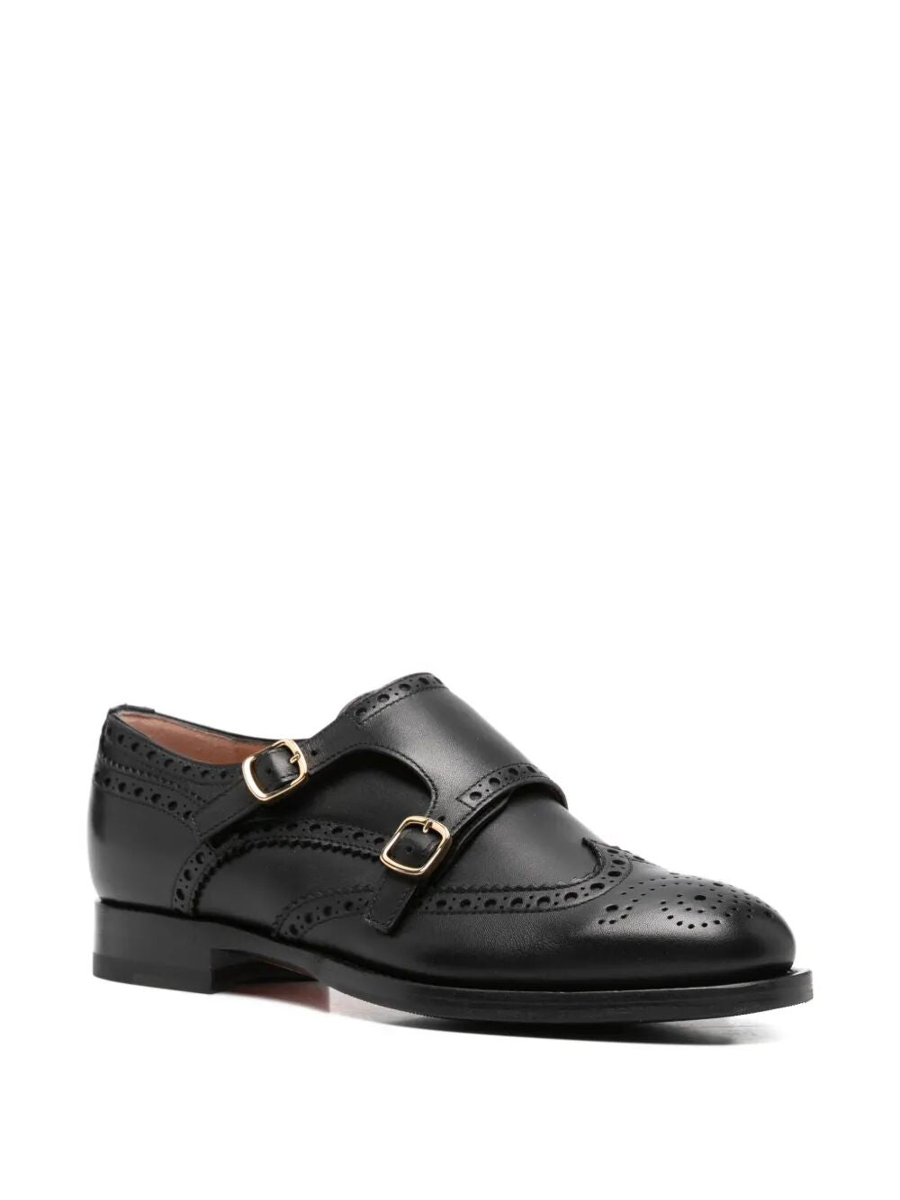 SANTONI Delia Oxford Side Buckle Shoes for Women