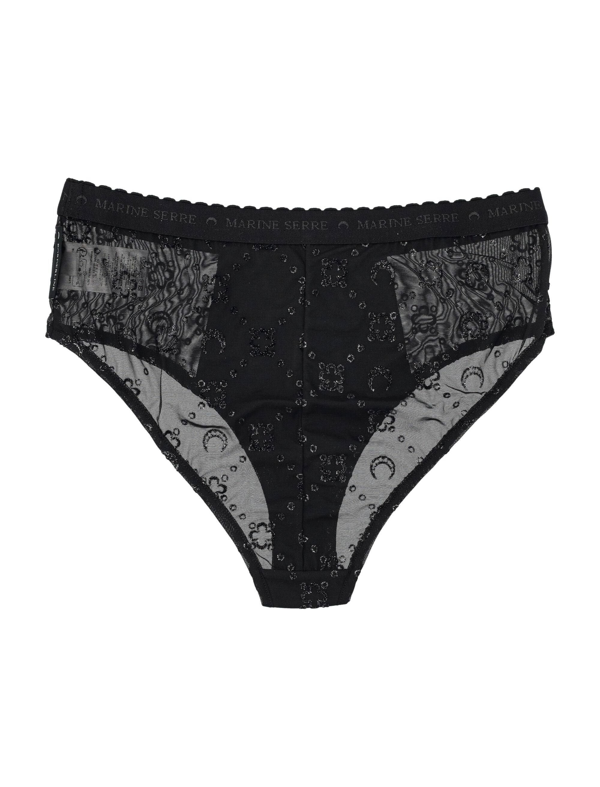 MARINE SERRE High Elastic Mini Brief with Glitter Detailing