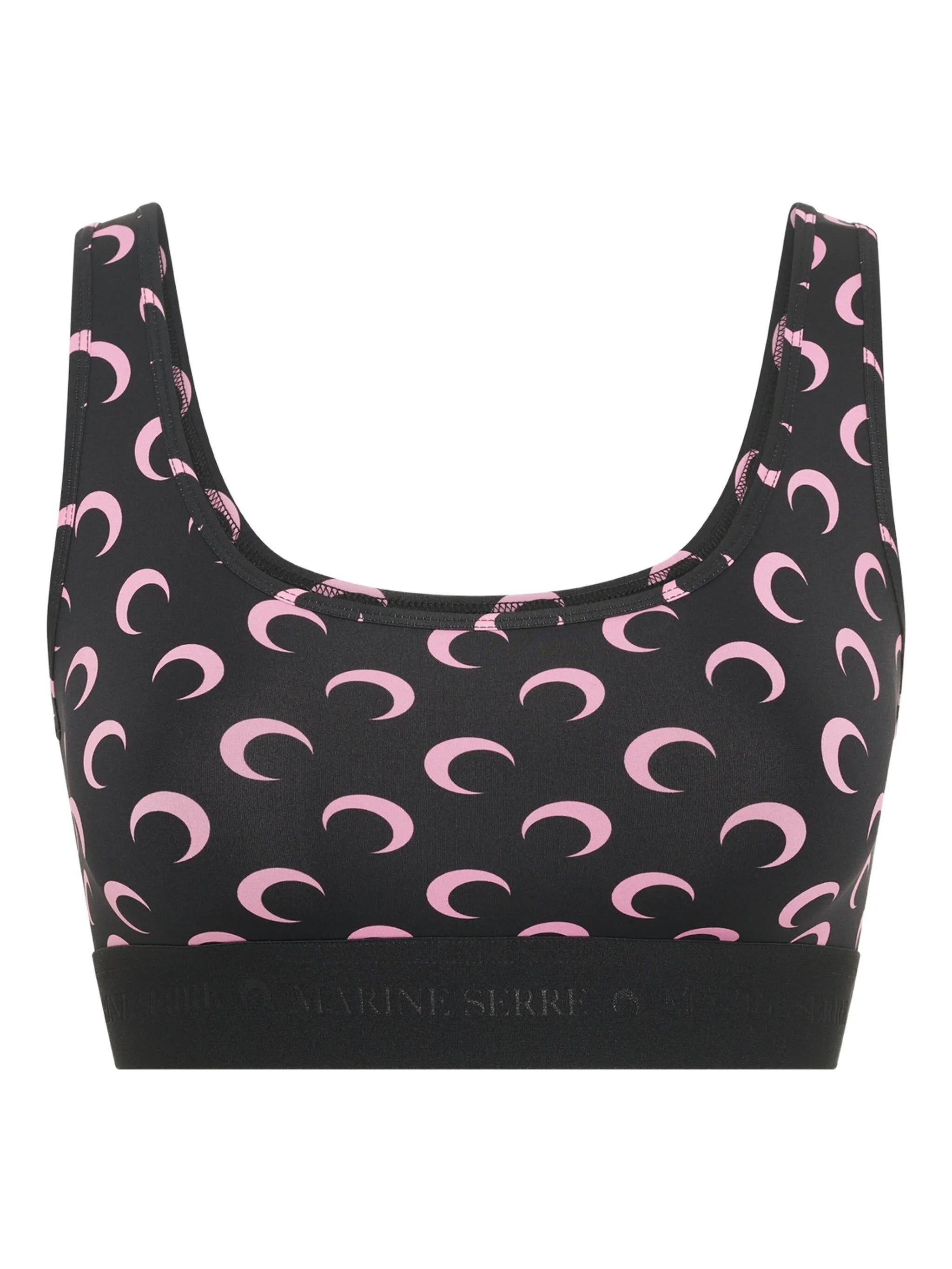 MARINE SERRE Moon Print Recycled T-Shirt Sports Bra - FW25