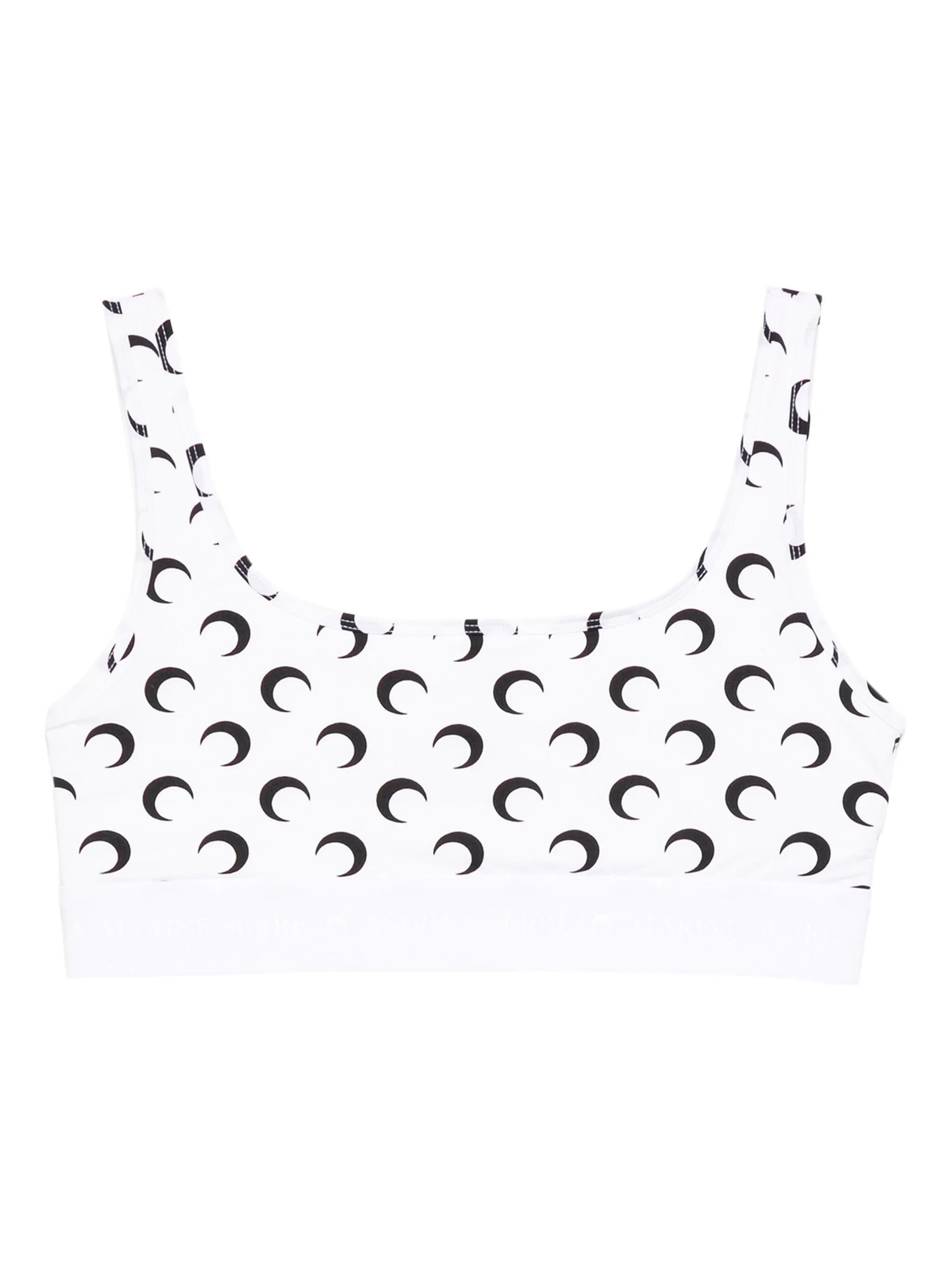 MARINE SERRE Moon Print Recycled T-Shirt Sports Bra