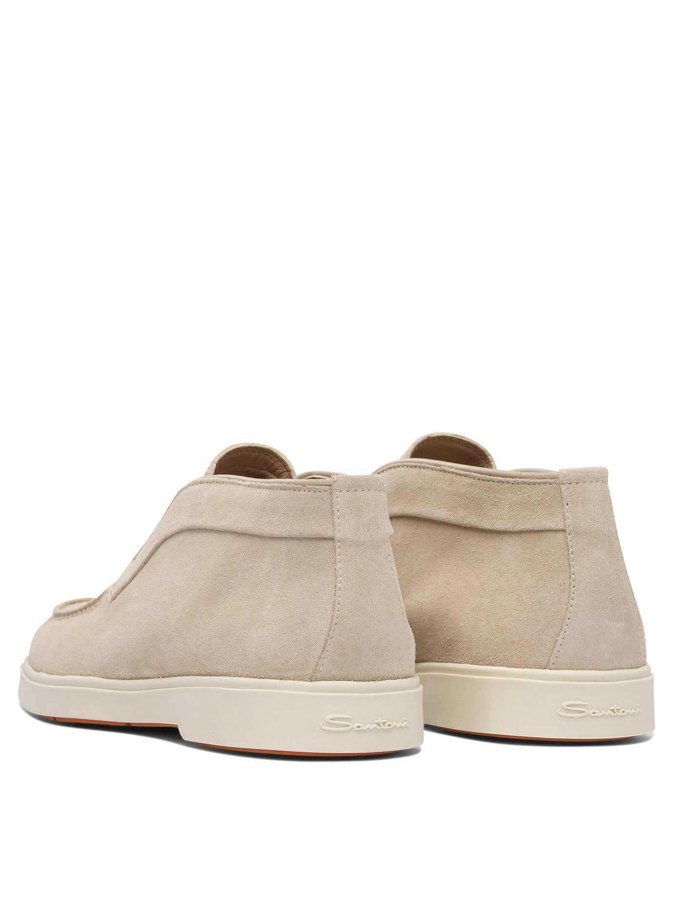 SANTONI Suede Slip-On Loafers for Women - SS25
