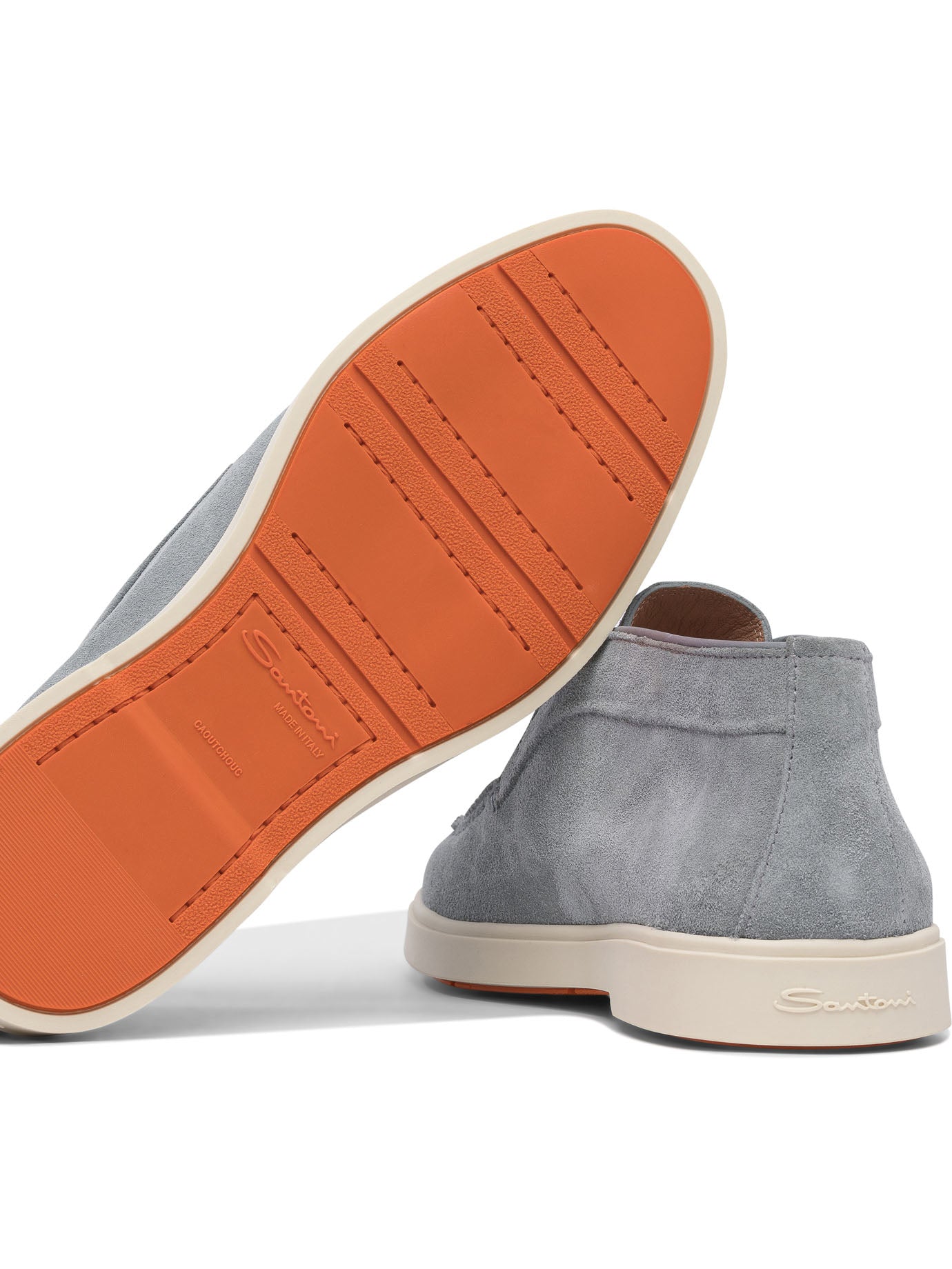 SANTONI Suede Slip-On Boots for Women